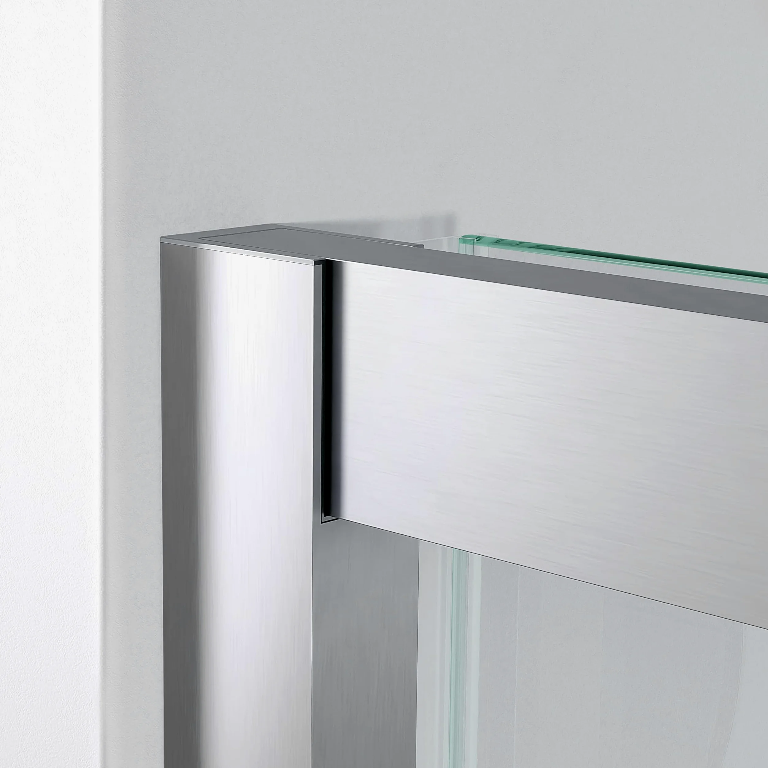 BELLOBATH - Box doccia per nicchia - Cabina doccia con una porta scorrevole - Larghezza 125-130 cm x 195 cm - Vetro di sicurezza anticalcare da 6 mm su entrambi i lati - Profili argento lucido