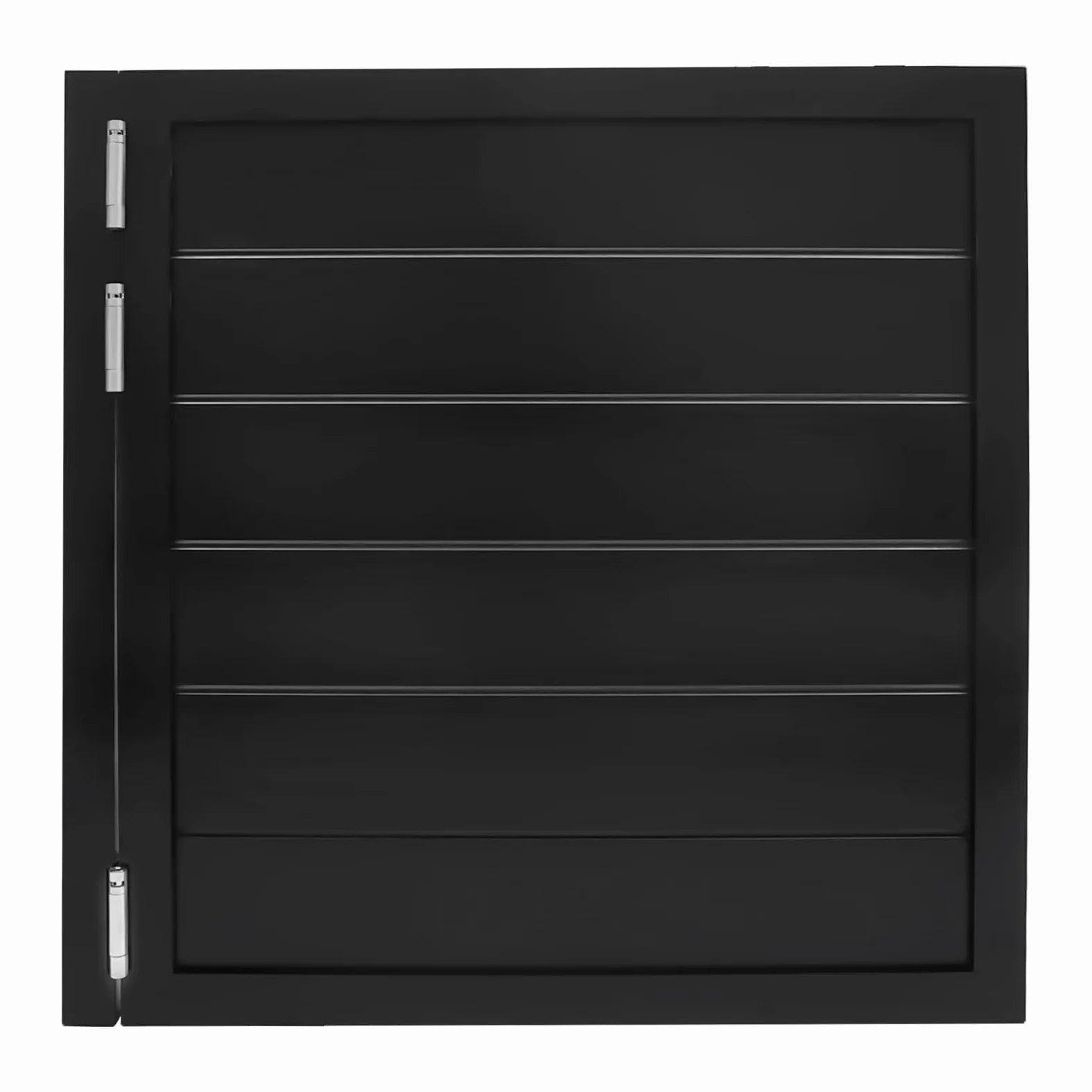 Porta da salone oscillante da caffè, porta basculante, in legno massiccio, porta a battente per interni, 90 x 90 cm, porta a battente singolo, porta decorativa interna per dispensa (nero)