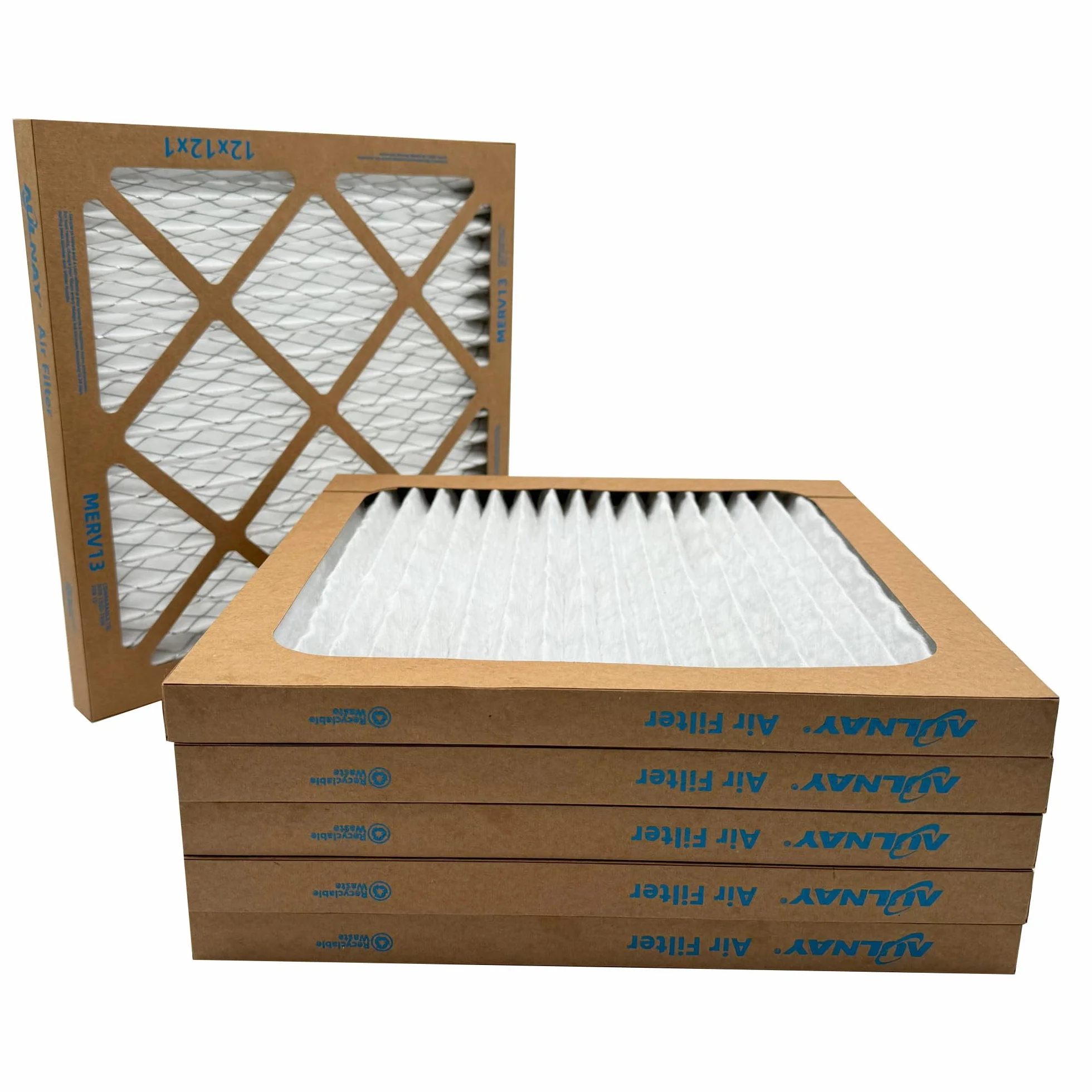 Furnace - Filtro aria a pieghe MERV 13, 30,5 x 30,5 x 2,5 cm, per sistemi HVAC, confezione da 6