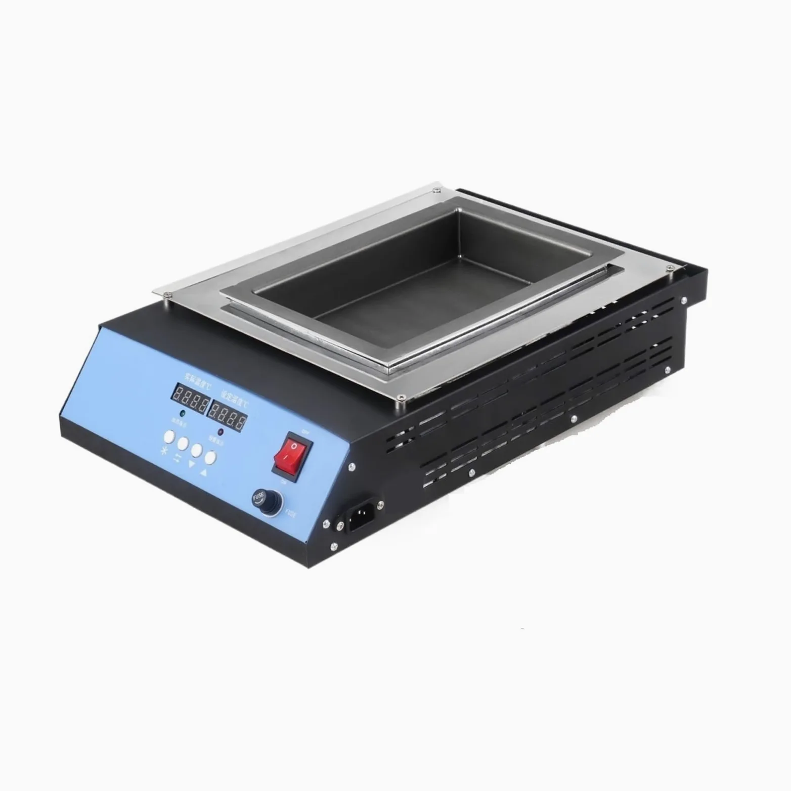 Solder Pot, Pot di saldatura in vaso di stagno puro da 1800 W Forno di stagno piccolo intelligente con doppio display digitale in lega quadrata per la fusione del metallo