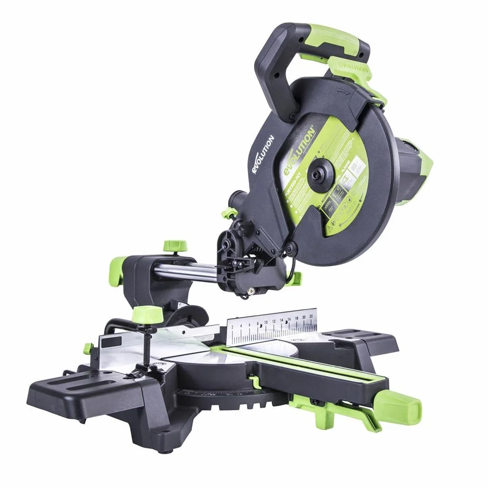 Evolution Power Tools F255SMS Troncatrice Radiale Scorrevole Multi-Materiale 255 mm, 230 V