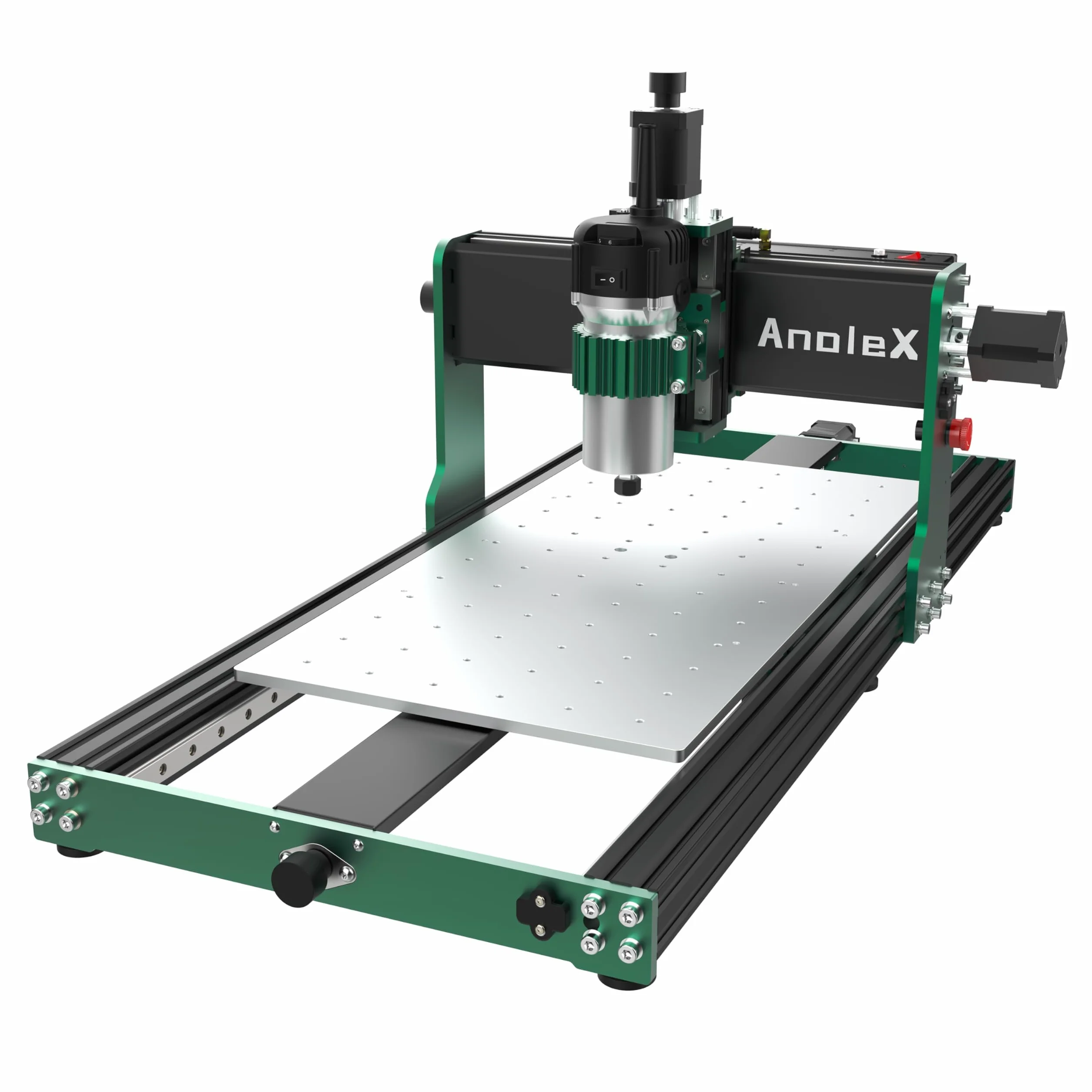 Fresatrice verticale CNC 3060-Evo Max, completamente in metallo con doppio asse XYZ, guide lineari in acciaio con fresatrice superiore da 800 W, ideale per il taglio di alluminio, ottone