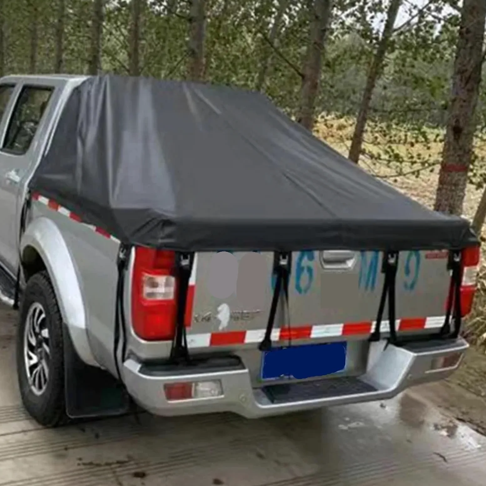 Telo Per Cassone Per Camion Copricassone for camioncino impermeabile Per Sicurezza Delle Merci(Black,5.5-ft. Bed)