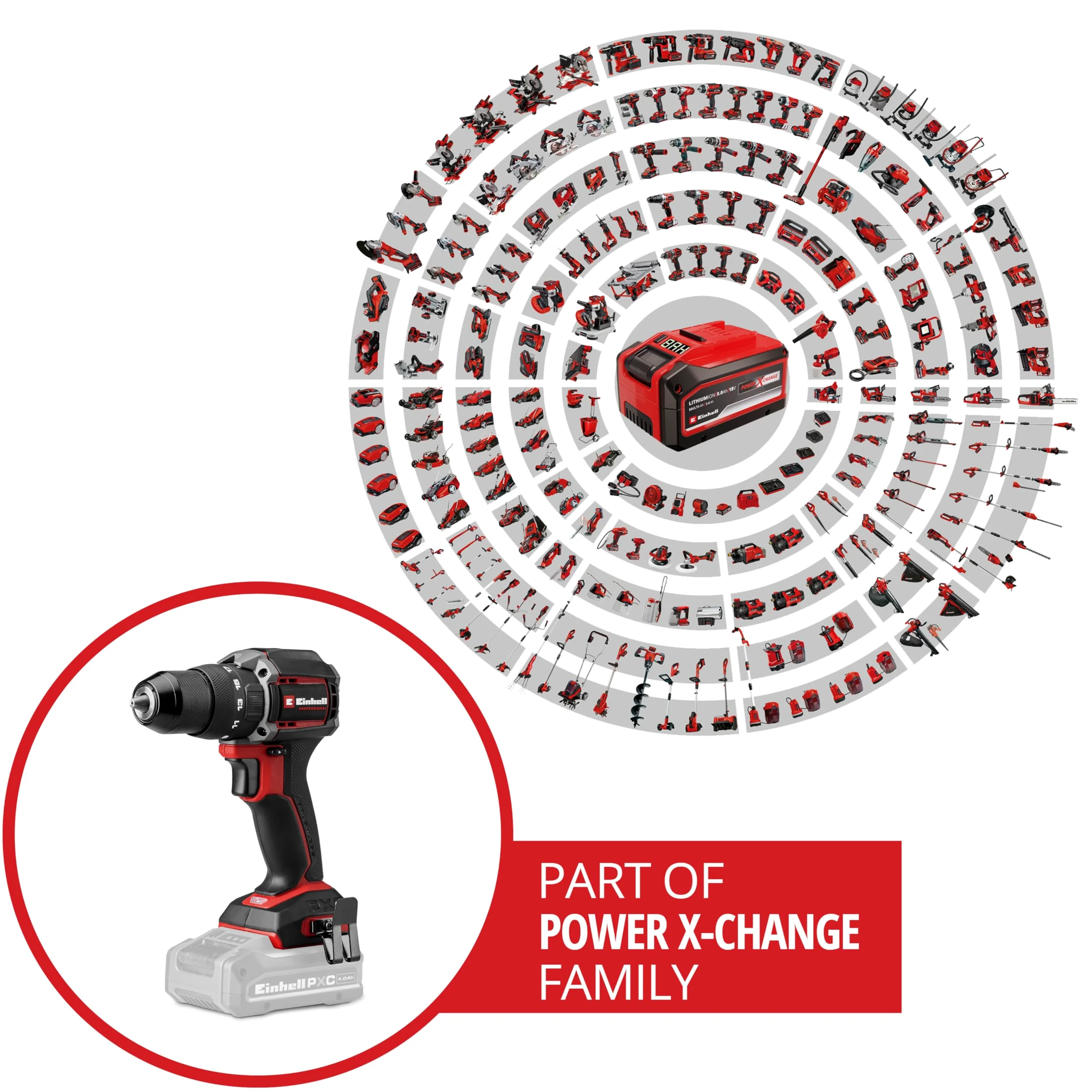 Einhell Professional trapano a percussione a batteria TP-CD 18/70-C Li-i BL - Solo Power X-Change (18 V, Brushless, 70 Nm, anti-kickback, mandrino 13 mm, senza batteria)