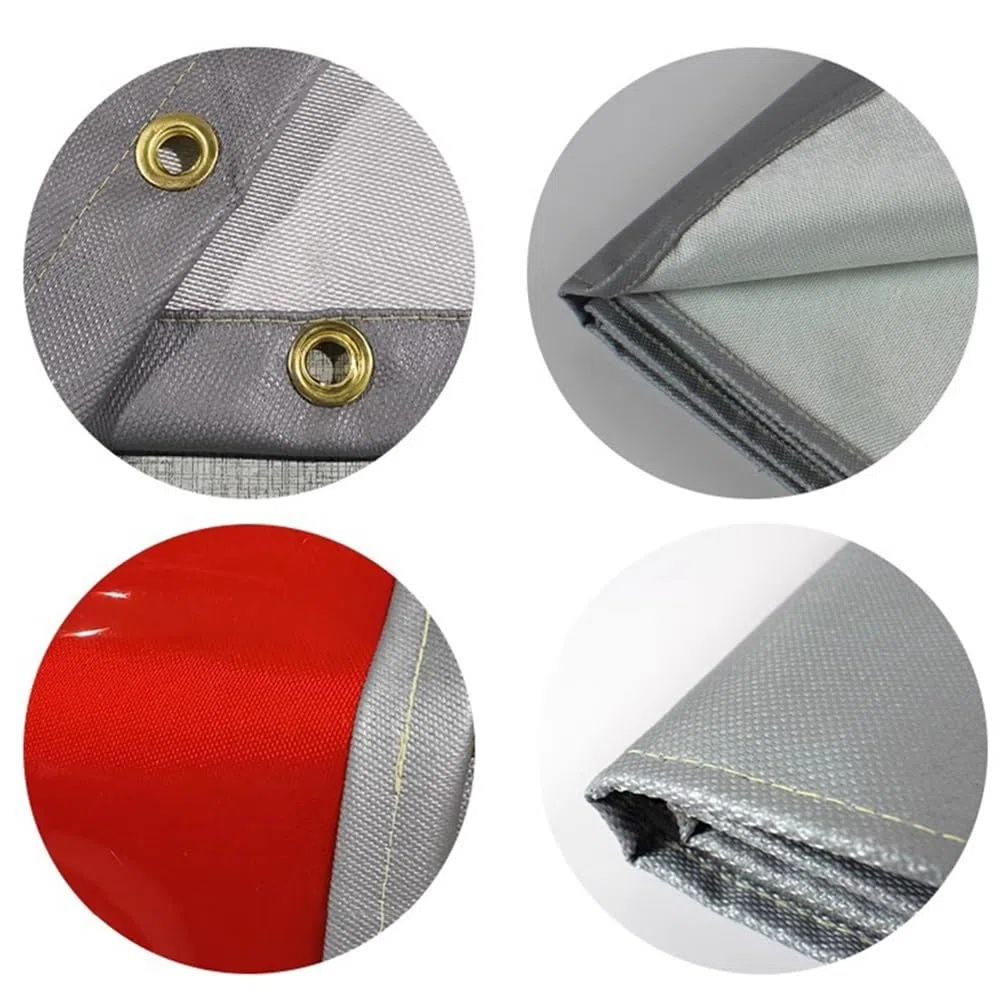 Rygcrud Tende per saldatura, coperta ignifuga con finestra ispezione rossa