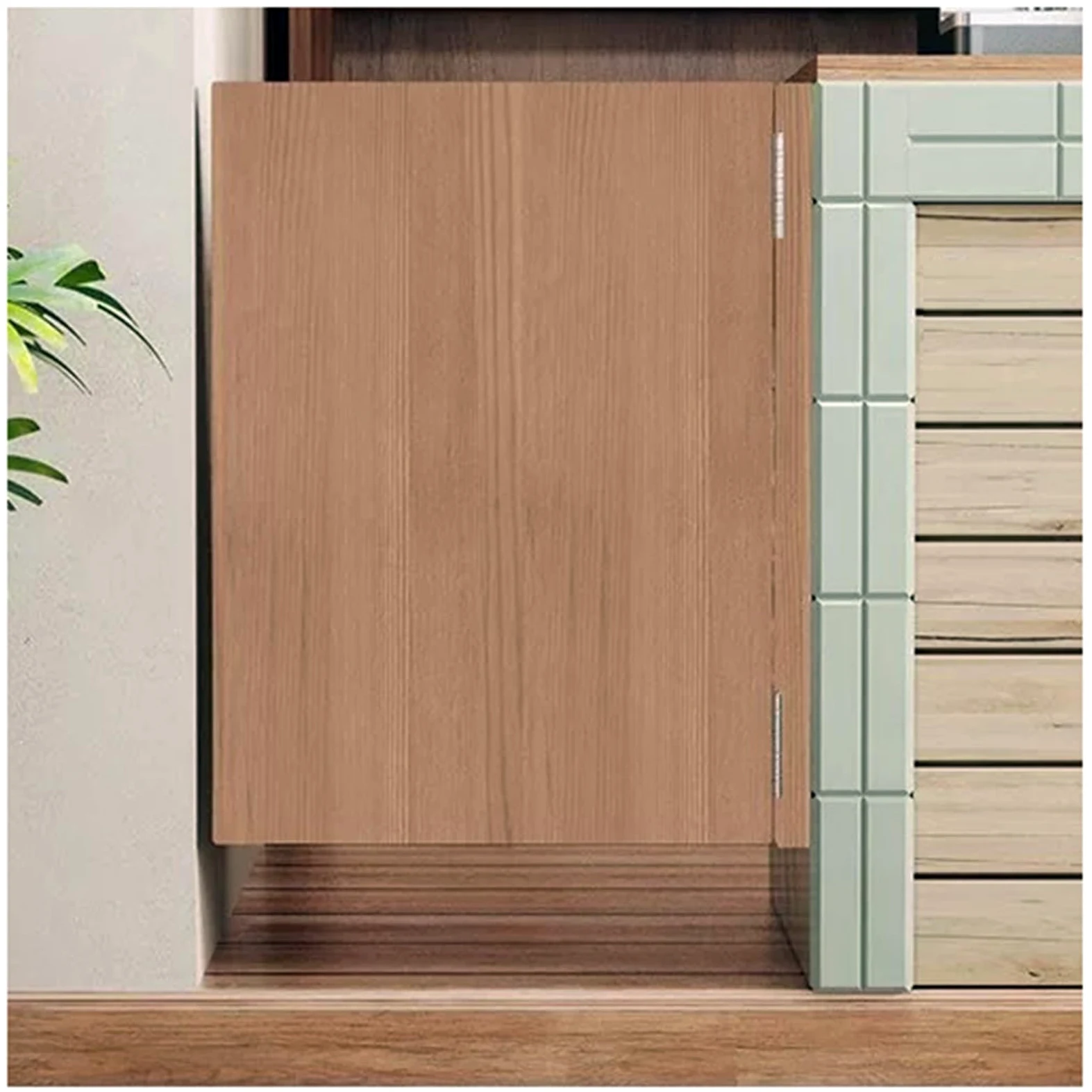 Porta a Battente in Legno di Pino per Saloon, Include Cerniere, Porte Singole a Metà per Cucina, Negozio, Ingresso, Divisorio, Pub(W90xH90cm(36x36in))