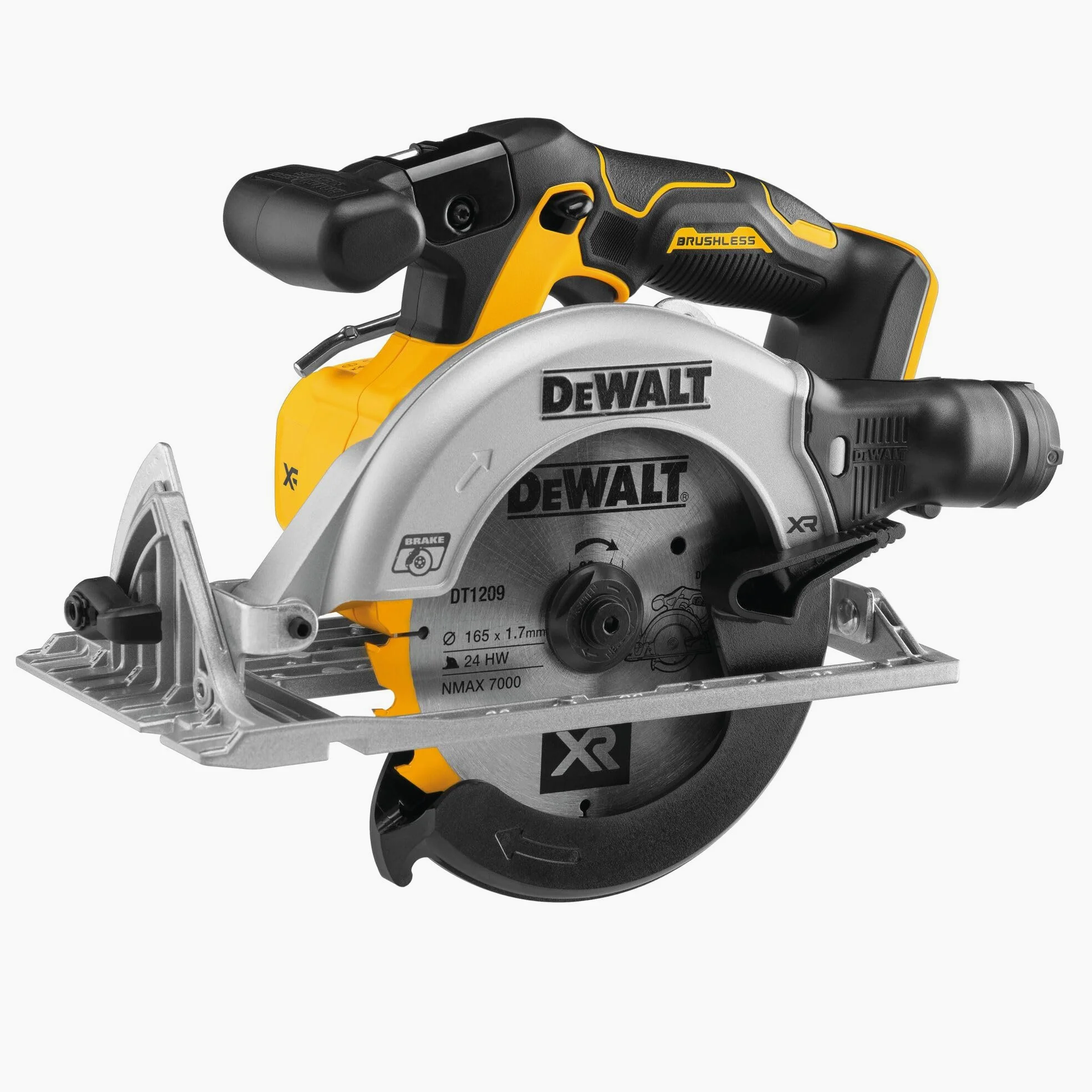 DEWALT DCS565NT-XJ Sega Circolare 18V motore BRUSHLESS, 4950 giri/min, ø lama/foro 165/20 mm