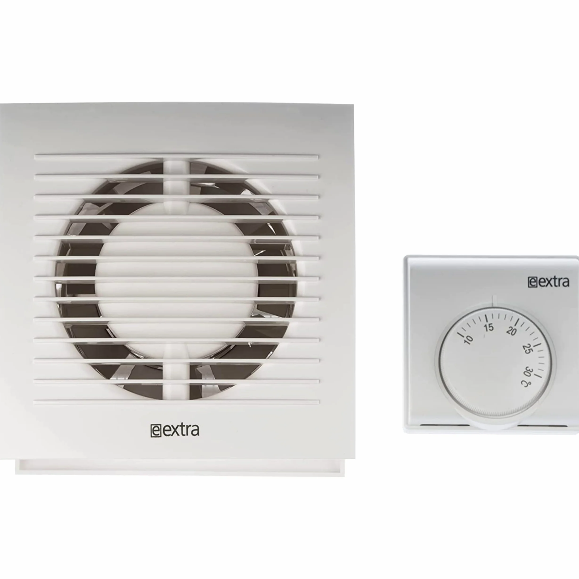 Ø 100mm Dissipatore di Calore con Termostato – Ventilatore bianco – Scambiatore di Calore