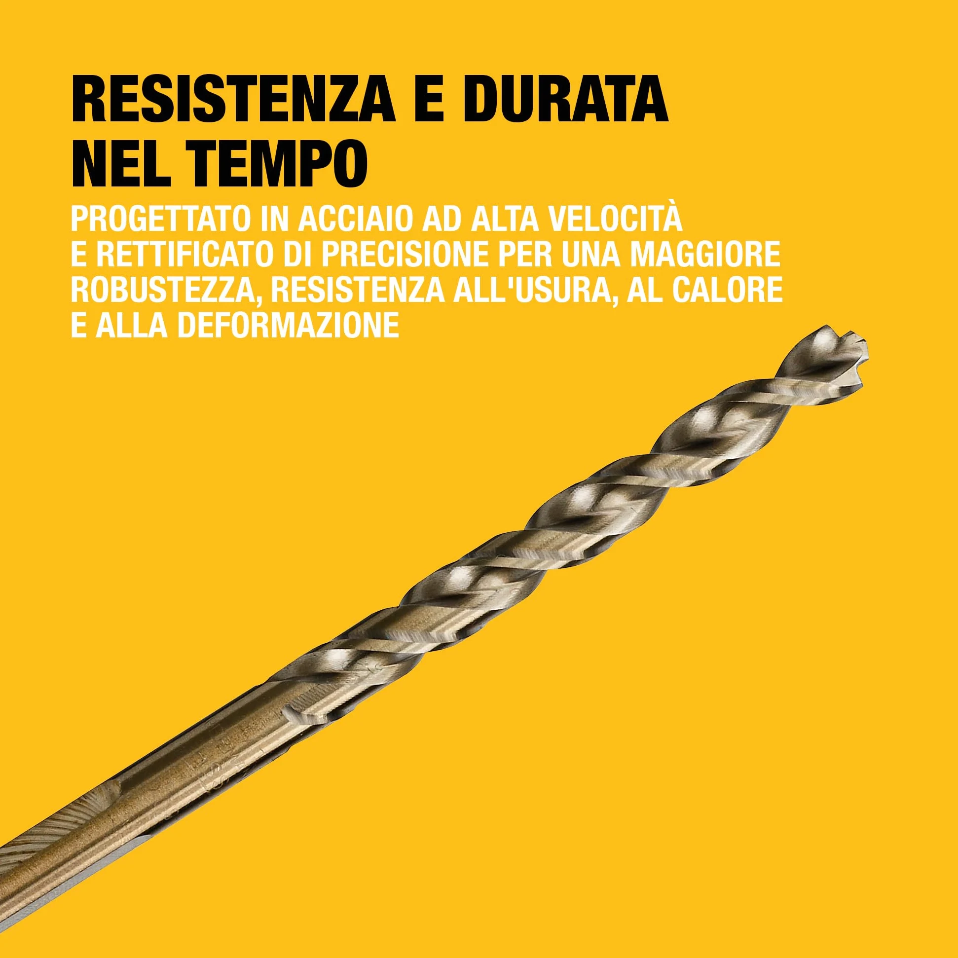 DEWALT Set EXTREME 2 HSS-G da 29 pezzi, ideale per la foratura di acciai legati e non legati con una resistenza alla trazione fino a 900 N/mm², DT7926-XJ