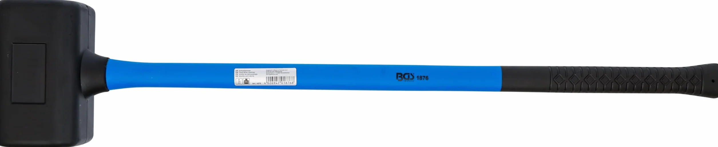 BGS 1876 | Mazzuola | manico fibra di vetro | antirimbalzo | Ø 105 mm | 4500 g