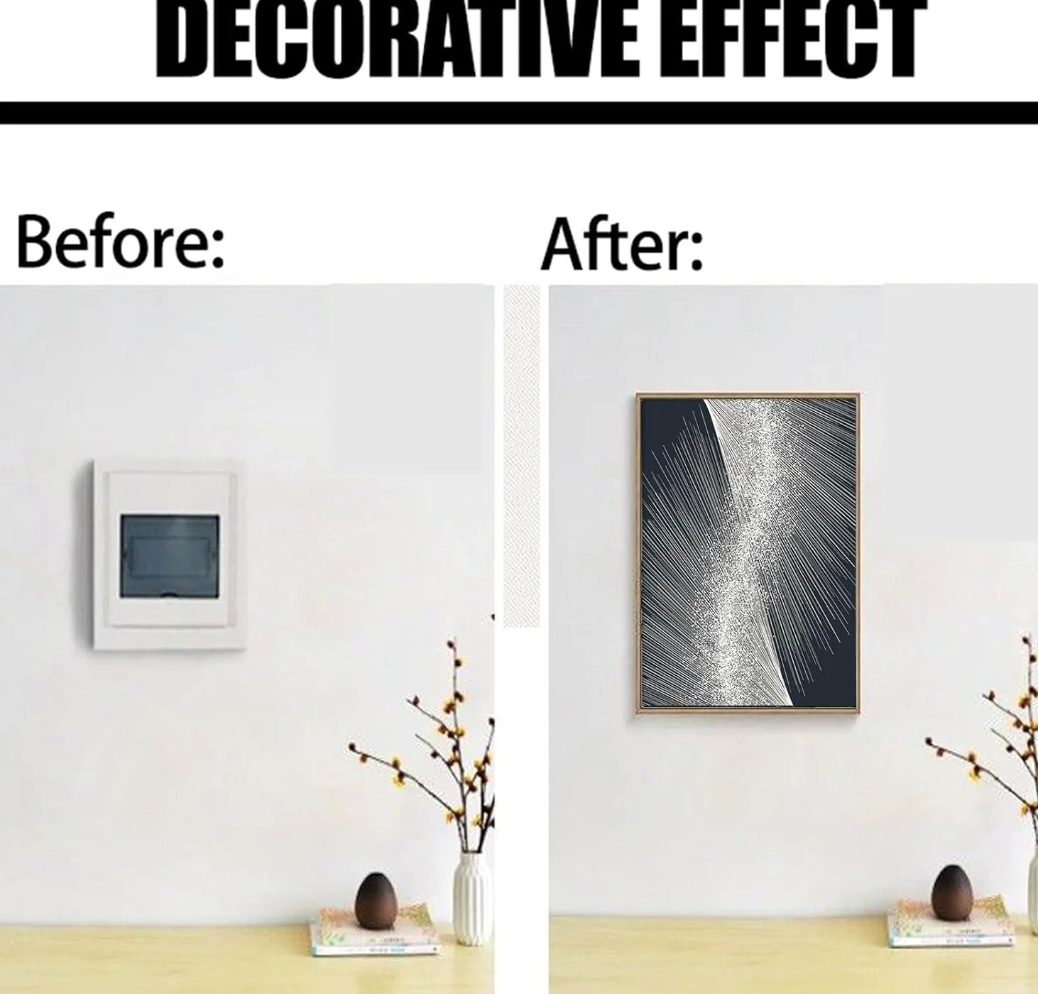 Copri Quadro Elettrico Copertura Decorativa Copertura Decorativa Moderna Scatola Quadro Copri Quadro Elettrico Coperchio Contatore Decorativo,09,40 * 50CM