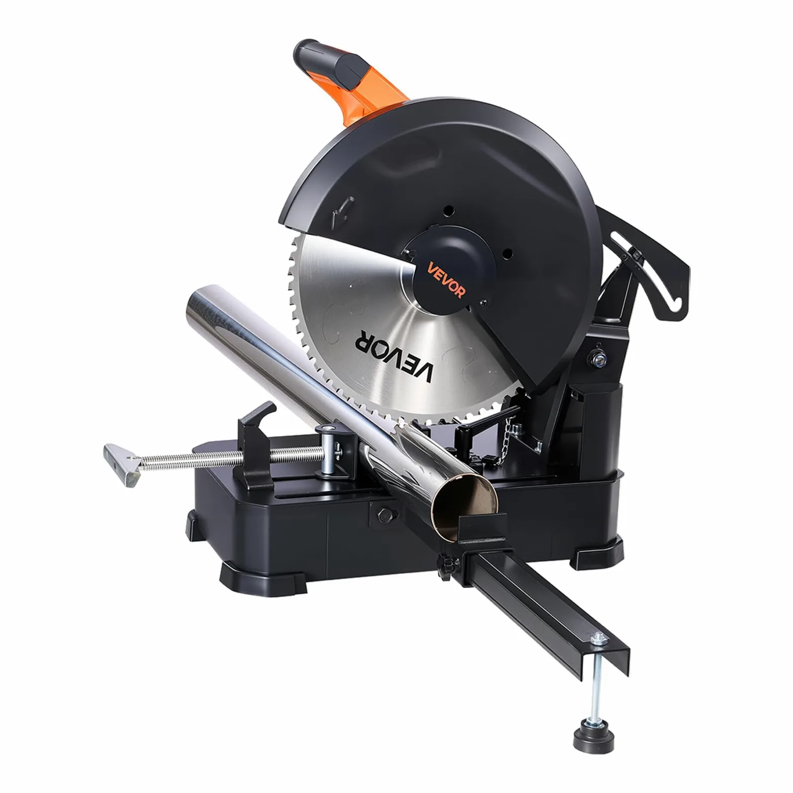 VEVOR Troncatrice per Taglio dei Metalli con Lama a Freddo in Acciaio Inox da 355 mm, Motore Brushless da 3500 W, Velocità Regolabile 750-1200 giri/min, Angolo 0-45°, Troncatrice Taglio Metallo