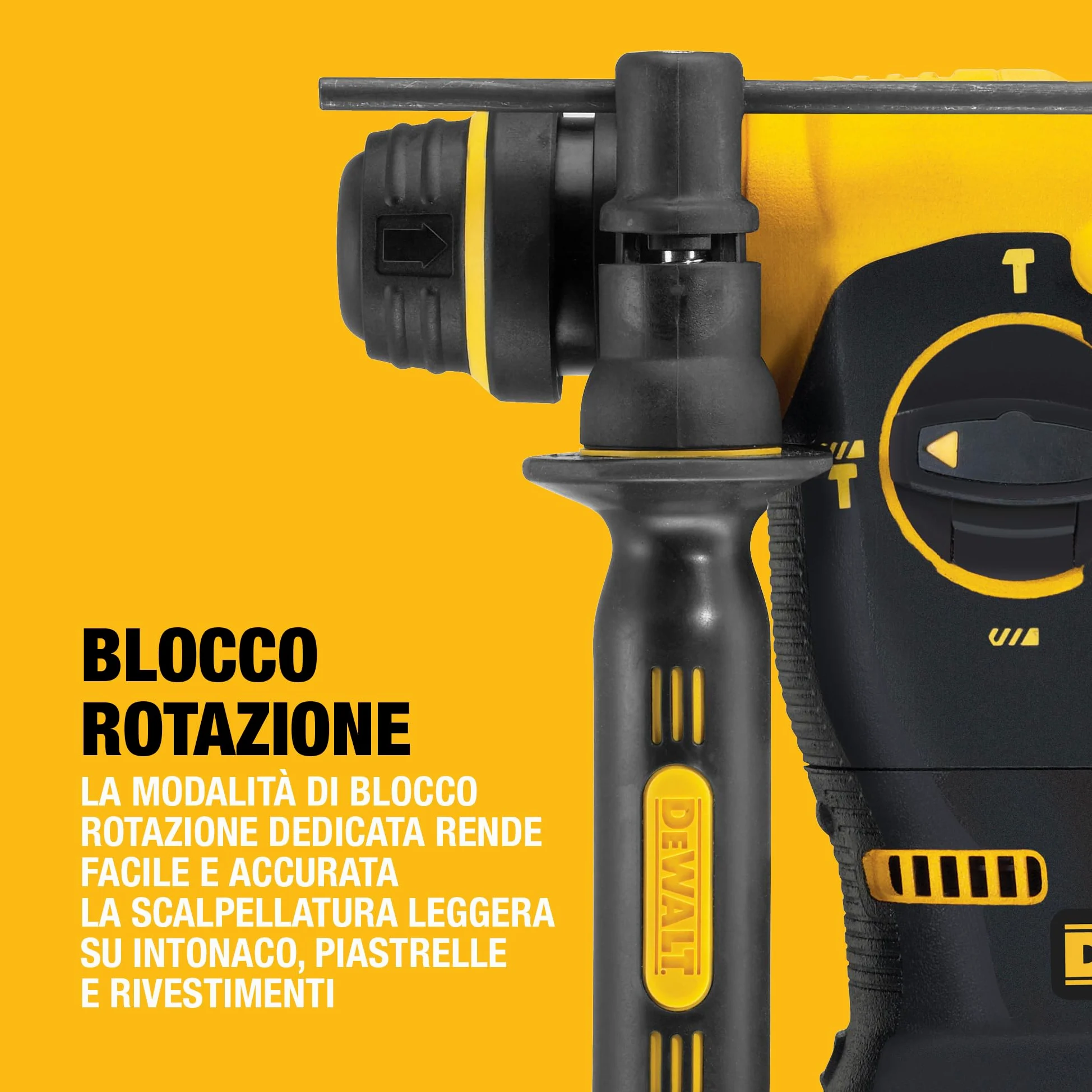DEWALT Tassellatore a percussione SDS-Plus 18 V XR 24 mm Solo corpo macchina, DCH253N-XJ