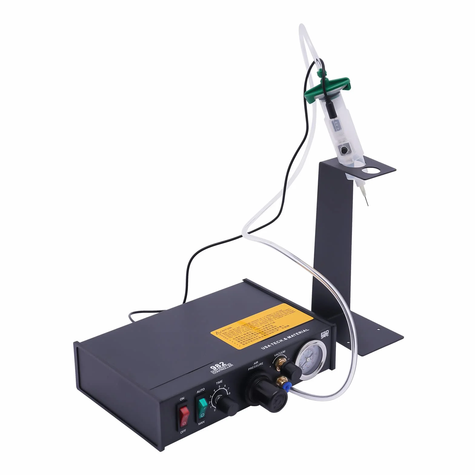 Distributore di colla semiautomatica, controllo di dosaggio pneumatico, dispenser di colla, display digitale, macchina di controllo della pasta, regolatore del liquido di saldatura 982,220 V AC, 50 Hz
