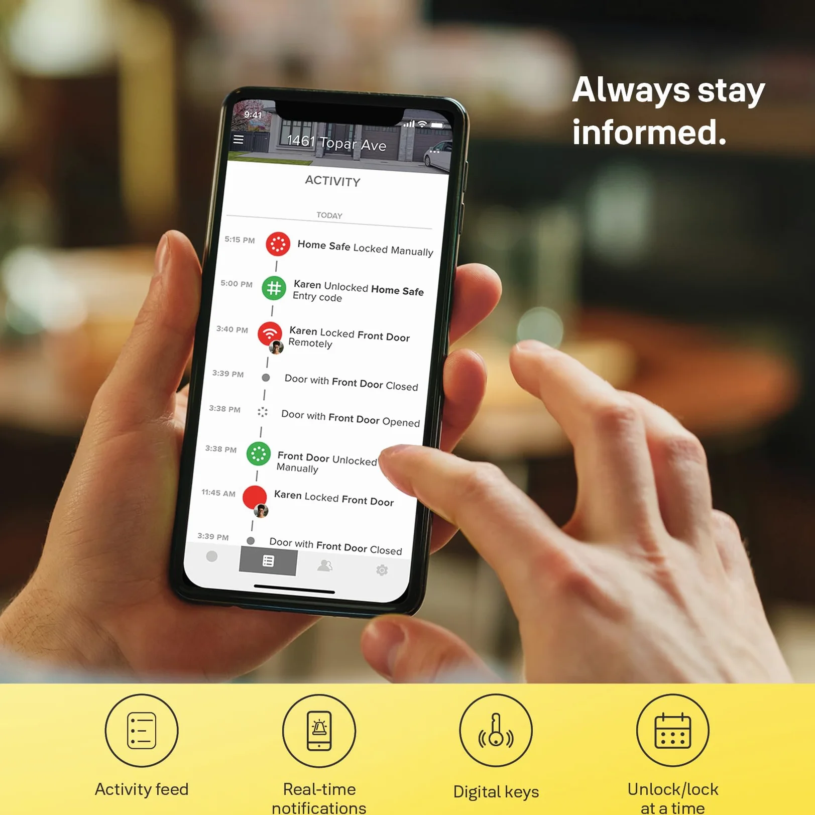 Yale Serratura Smart Linus L2 05/103210/MB Nero, accesso senza chiave, Installazione fai da te, Blocco/sblocco da remoto, Wi-Fi integrato, Compatibile con Matter, Controllo via App p Yale Home
