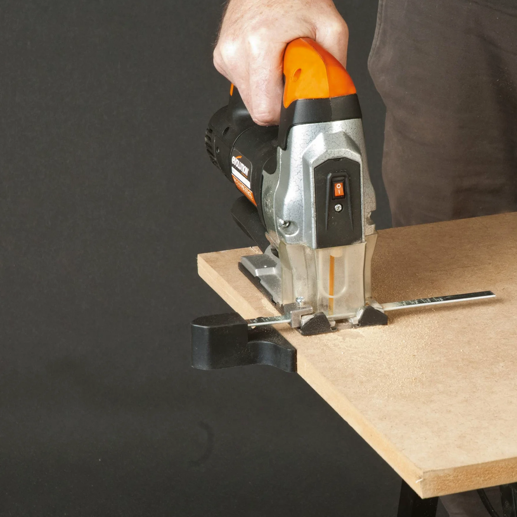 Evolution Power Tools Rage 7-S Seghetto multiuso - Taglio su legno, acciaio, plastica e molto altro - 5 lame incluse - 710 W