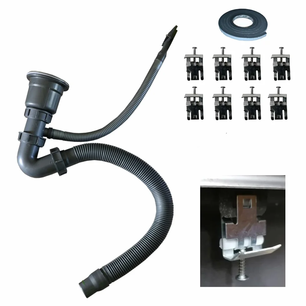 100 x 50, lavello da cucina, in acciaio inox 304, spessore del materiale: 0,8 mm, lavello, lavello da incasso, rettangolare, 1 vasca, XXL 50 x 40 cm (superficie laterale sinistra)