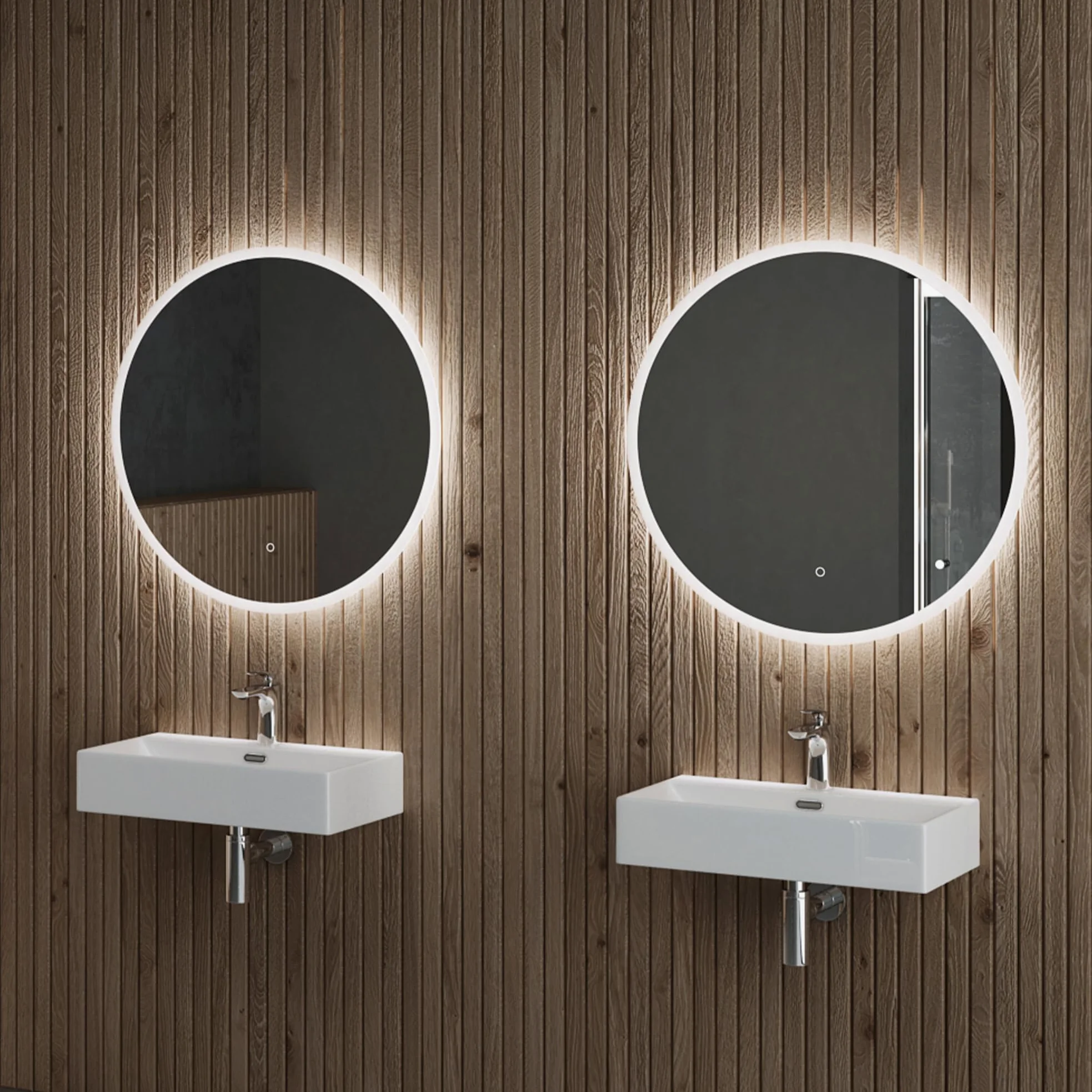 doporro Lavabo Bagno in Ceramica Bianco Lucido 60x36x13 cm – Lavabo Sospeso o da Appoggio Piccolo con Foro Rubinetto e Troppopieno, Brüssel206