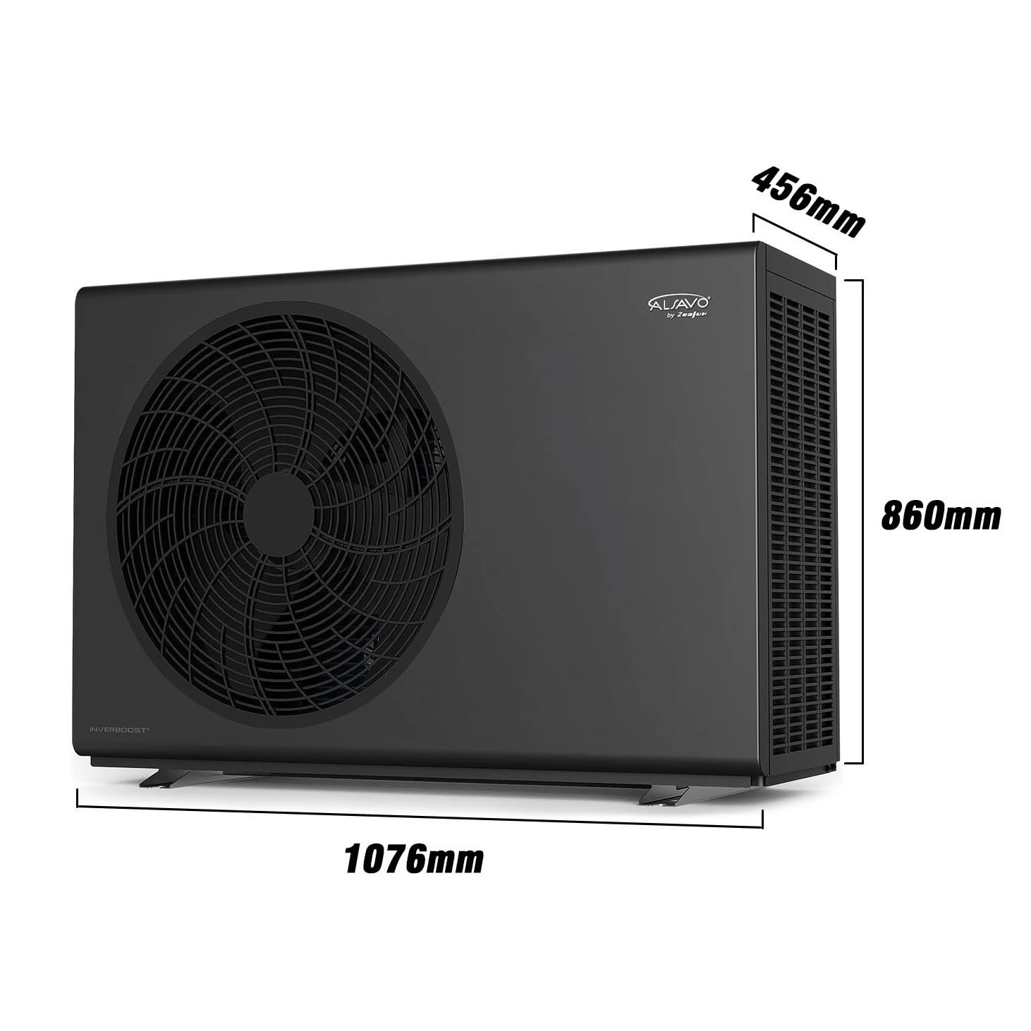 Pompa Di Calore Aria-Acqua Monoblocco R32 10 kW Monofase A+++ | INVERBOOST Technology, Ventola Singola, Riscaldamento, Raffreddamento, Acqua Calda Sanitaria