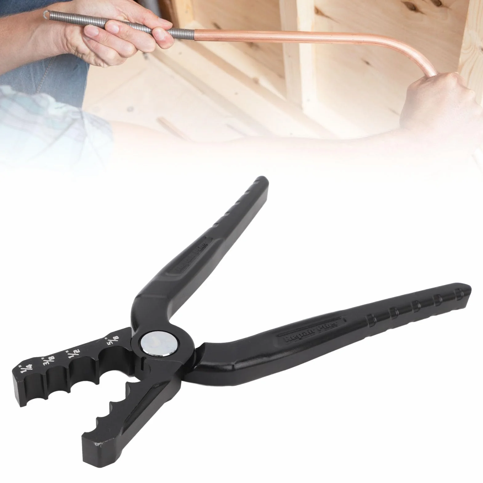 Pinza per Riparazione Tubi in Rame 1/4 Pollici 3/8 Pollici 1/2 Pollici 5/8 Pollici Pinza per Arrotondare Tubi per Tubi di Ferro a Parete Sottile in Acciaio Inossidabile di
