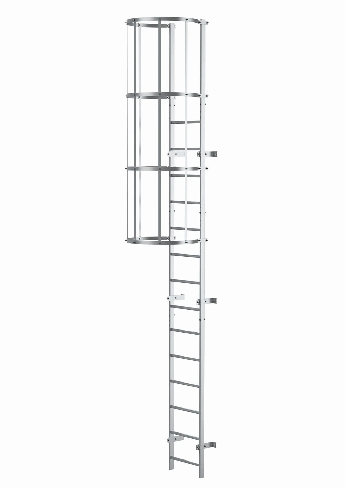 DRABEST Scala di Evacuazione in Acciaio - Scale di Salvataggio Modulari Fino a 150kg - Scala di Fuga a Montaggio Rapido Per Interni Ed Esterni - 4x0,56x1m, 56kg - Confezione 3-4 M