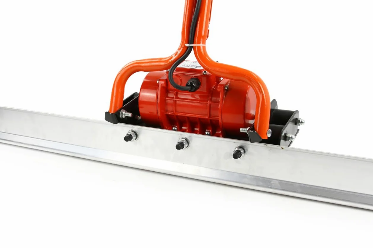 Staggia Vibrante Elettrica per Cemento Calcestruzzo | 200 W | 1,5 m x 14 cm | 2800 giri/min | Raggio di Azione 18 cm