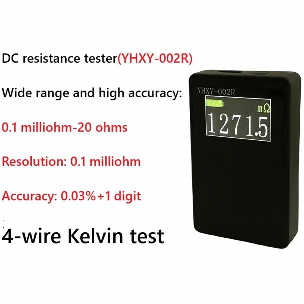 1oc YHXY-002R - Misuratore di resistenza, 0,03%, 0,0001 Ohm - 20 Ohm