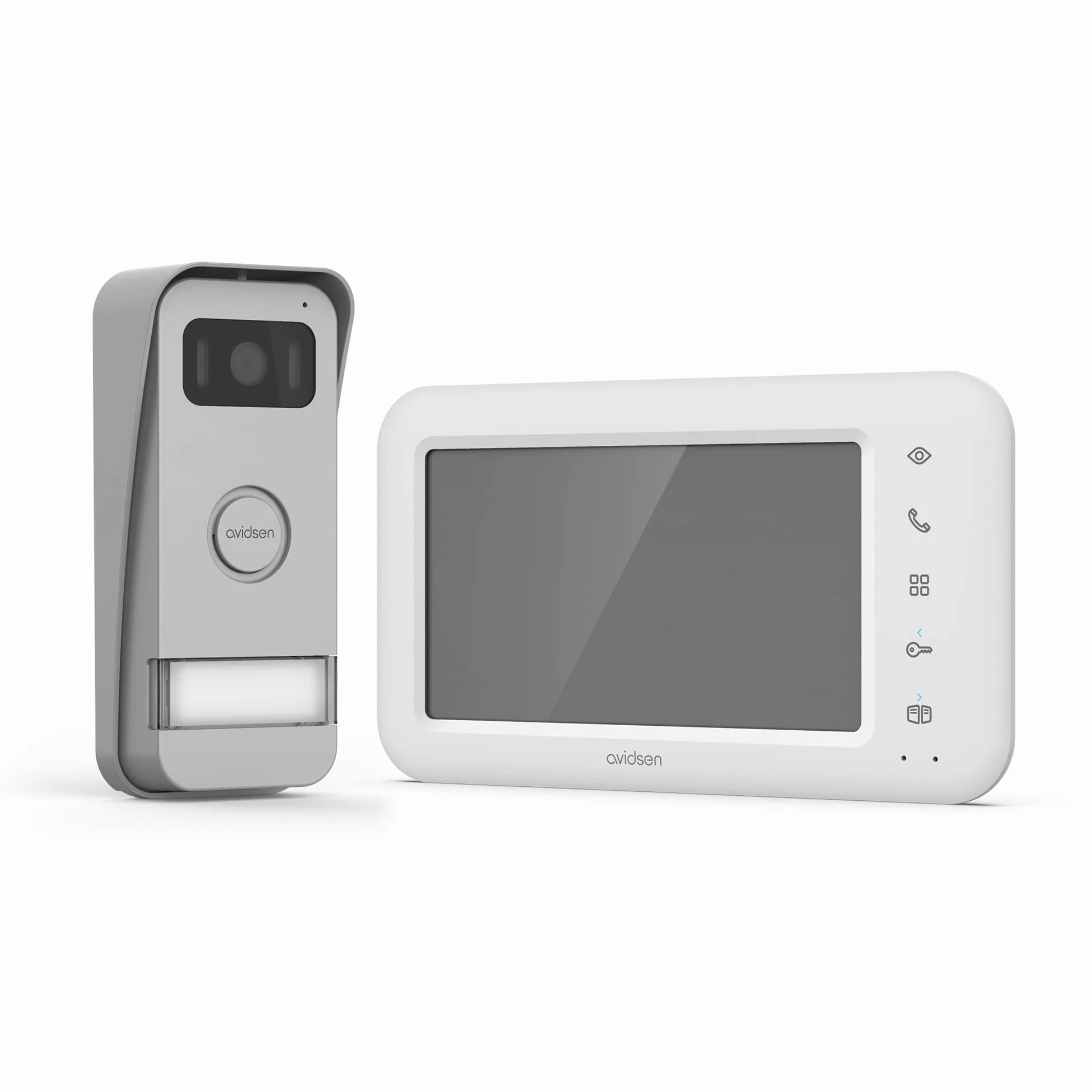 Videocitofono Elia Avidsen a colori 7 pollici LCD, 2 fili eco-progettato, controllo apertura del cancello,