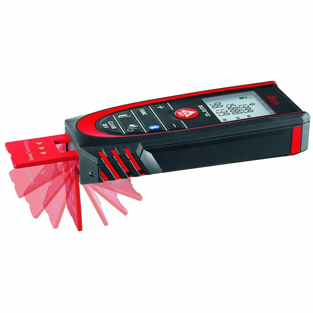 Leica DISTO D2 – metro laser multifunzione dotato di Bluetooth (associazione tramite app) per la misura di distanze, superfici e volumi (utilizzabile negli ambienti interni)