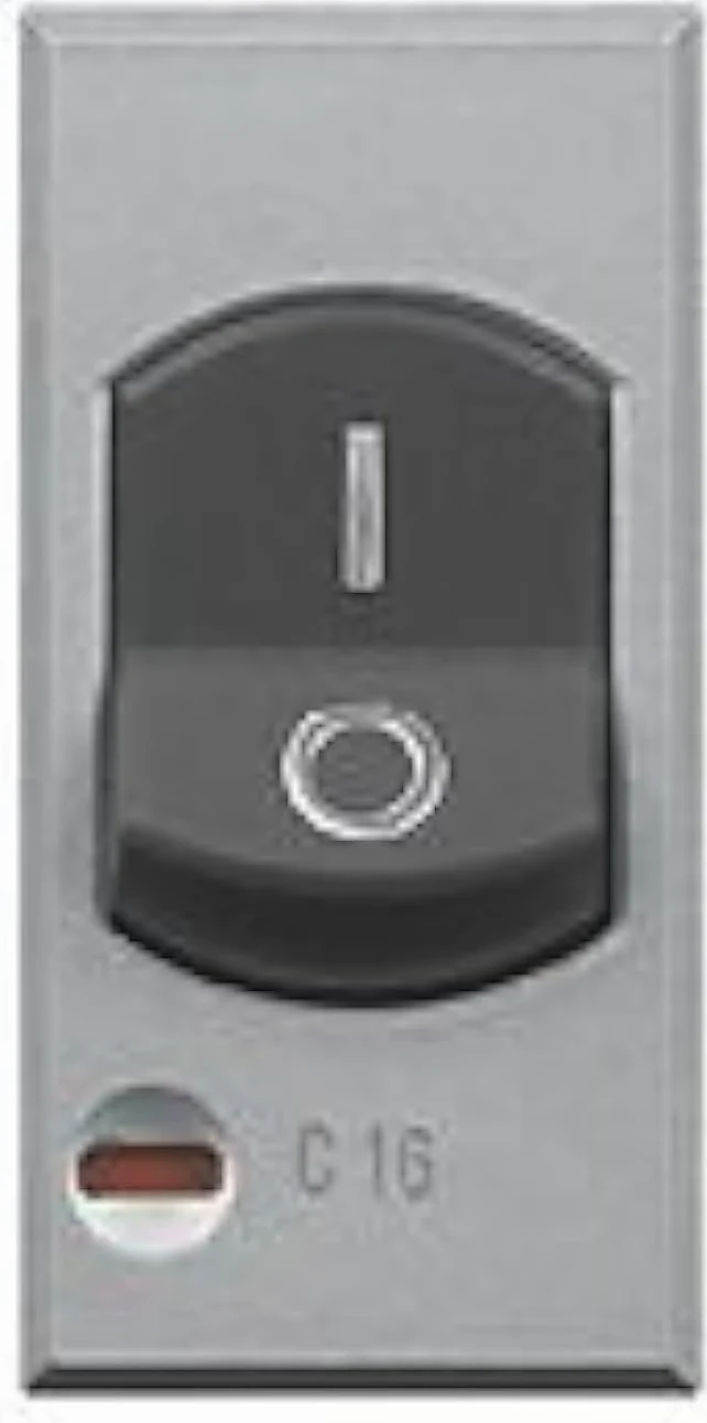 Bticino Axolute Interruttore Magnetotermico Bipolare, Grigio Tech