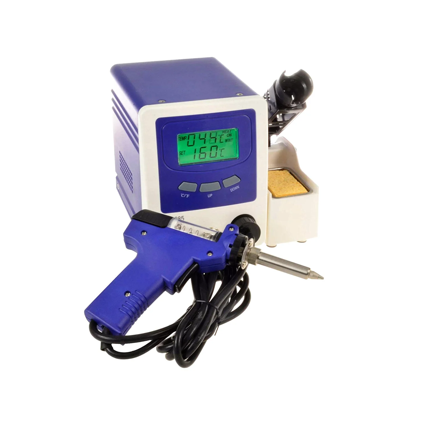 DISSALDATORE ZD-985 ESD STAZIONE PISTOLA DISSALDANTE DESOLDERING STATION DESOLDER 80/130 WATT