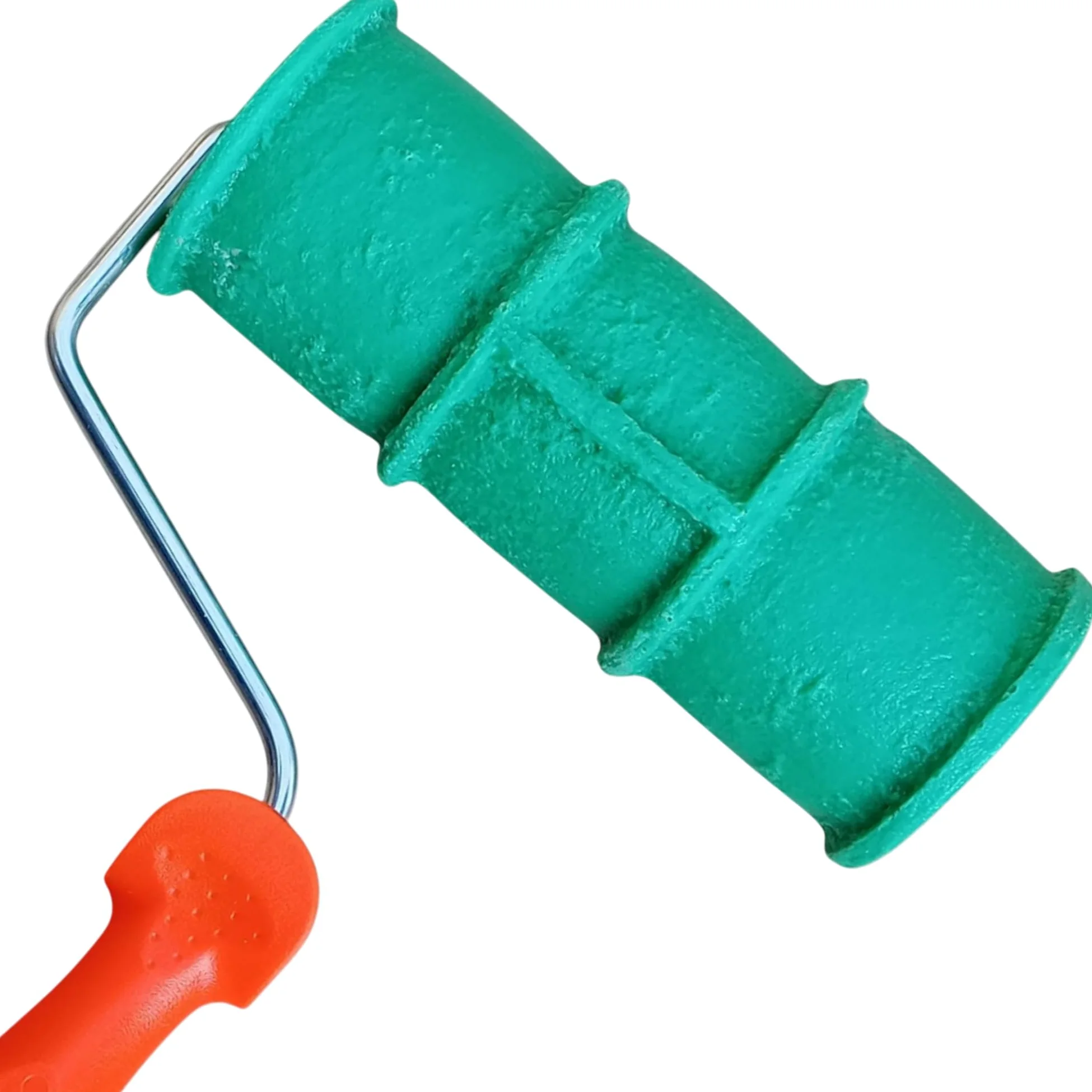 Rullo mattone Illo calcestruzzo stampato texture malta, cemento, monostrato pareti effetto mattone, tematizzazione Brick Roller Stamp Concrete (kit mattone + roccia B)