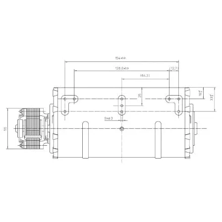 Ventola tangenziale EBM QLZ06/0018B38-2518H-139 Motore Sinistro