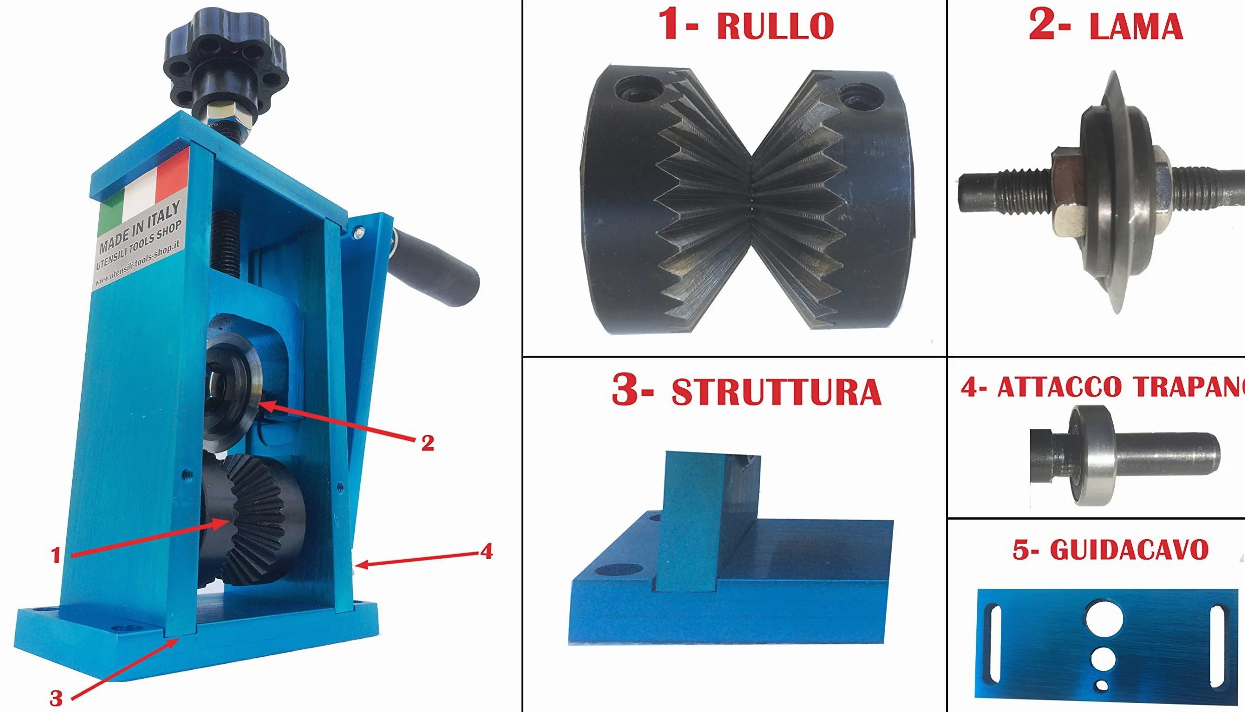 Macchina di spelafili da 1 a 60 mm, dispositivo spelafili rame, Recupera rame, Lama di ricambio