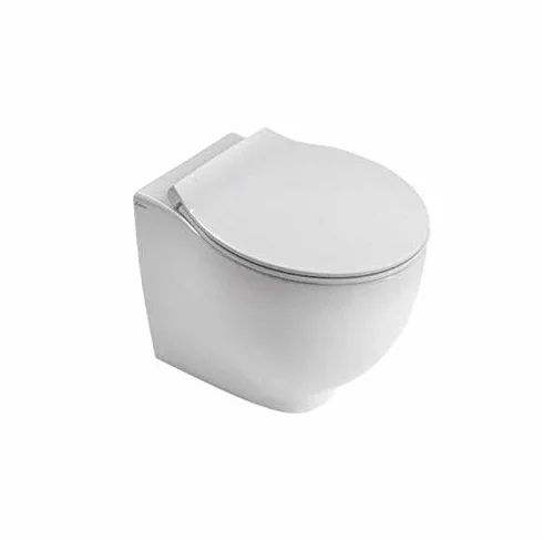 Hatria Copriwater Nido - Le Fiabe Originale con sgancio rapido per Pulizia del Sanitario - RALLENTATO termindurente Bianco