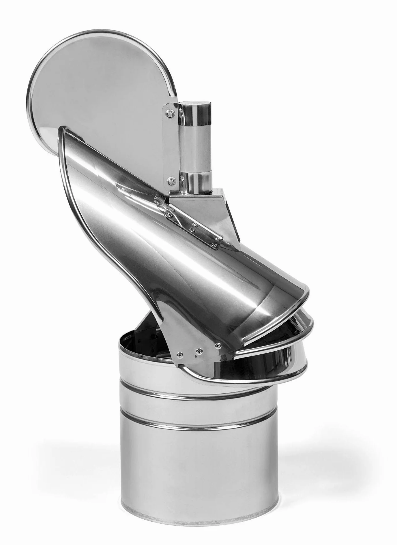 STERR CWL220 - Copertura per camino in acciaio INOX con cuscinetto esterno, 220 mm