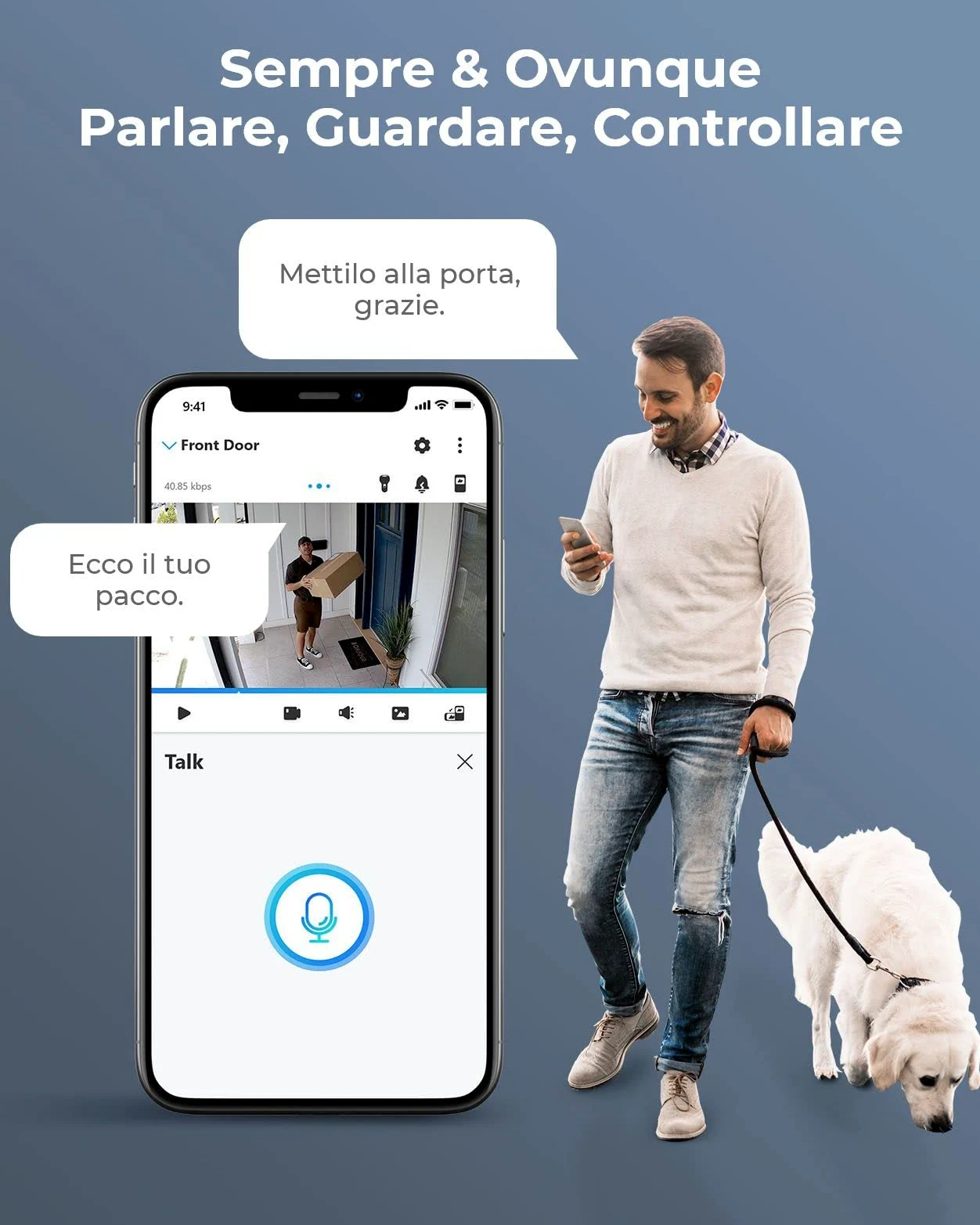 Reolink 12MP Kit Videosorveglianza PoE, NVR 8CH 2TB e 4X Telecamera Esterno Interno con Faretto, Rilevamento di Persona/Veicolo/Pet, Audio Bidirezionale, Sistema Espandibile a 16TB, RLK8-1200B4-A