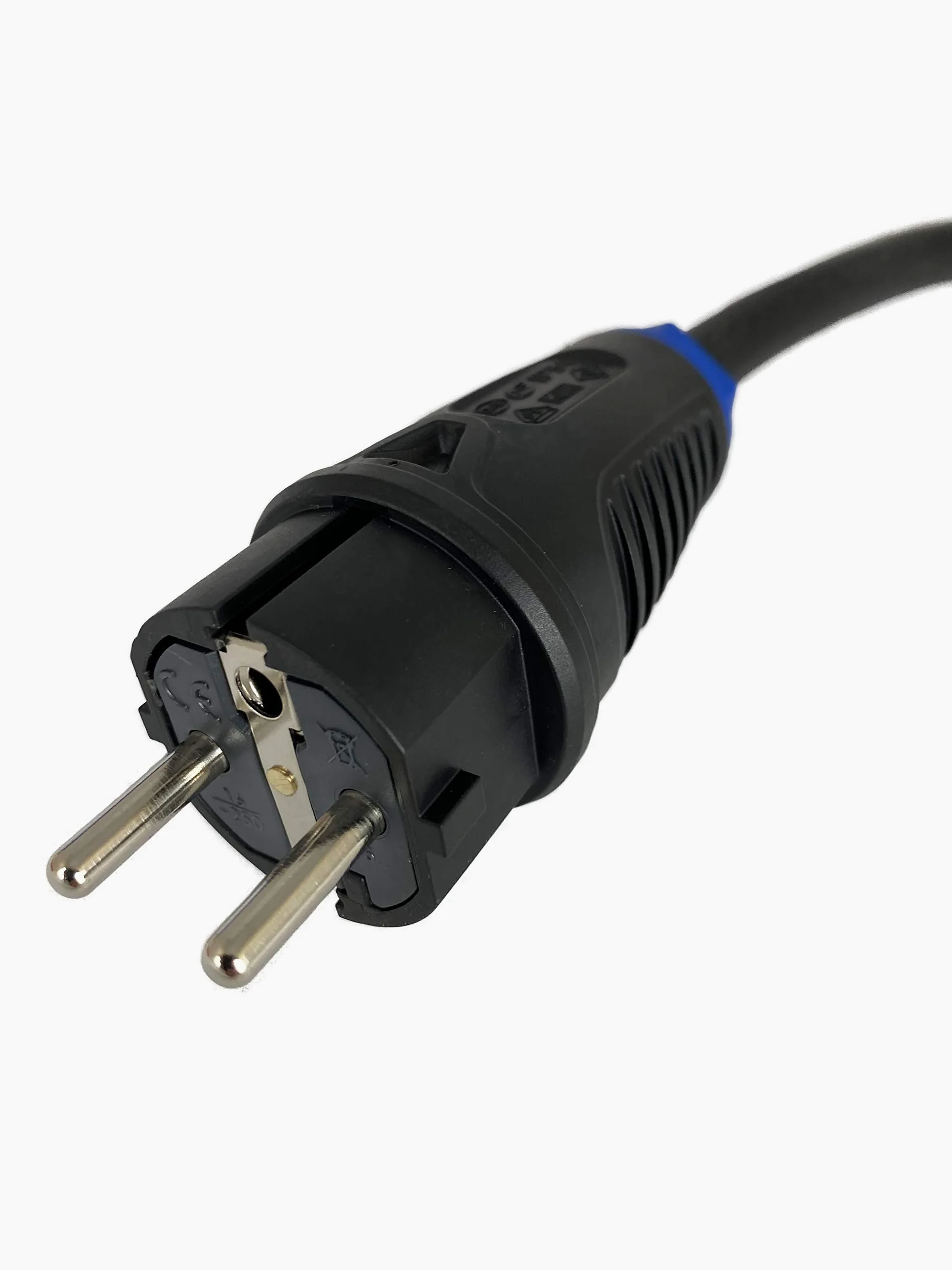 NW Powersolutions NW10002 CEE - Raccordo 230 V 16 A su spina Schuko 3 x 2,5 mm2, in gomma, IP44, per campeggio, caravan, barca, mercati, adattatore esterno