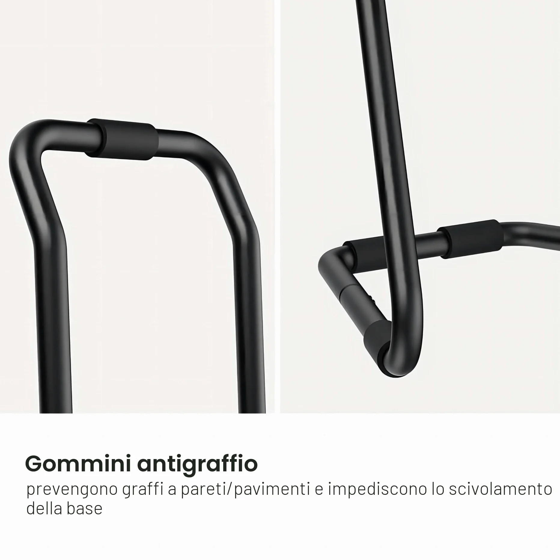 Mimoke Portabiciclette per 2 Bici Portabiciclette da Garage Completamente Regolabile a Gravità per Bici da Strada, MTB e Ibride