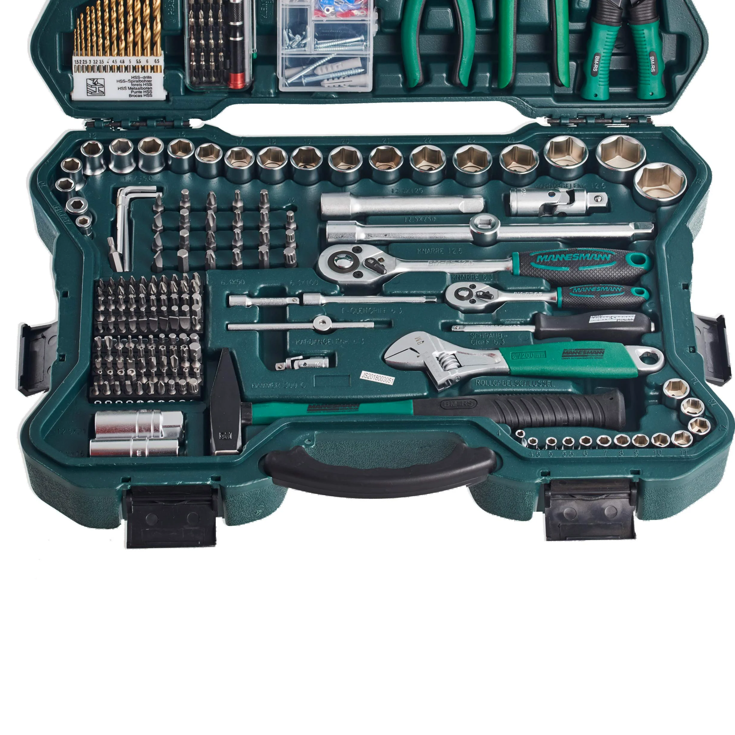 Mannesmann - M29088 – Set chiavi a tubo e attrezzi, 303 pz.
