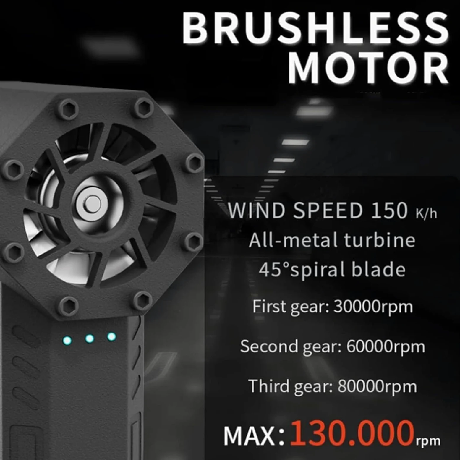 Air Blaster 2.0, Hydrayne Air Blaster 2.0, Mini Ventola Ricaricabile Hydraynex, Spolverino Ad Aria Compressa, Soffiatore Elettrico Air Duster-3 Regolabile 130000 Giri/Min, For Casa, Tastiera, Auto (S