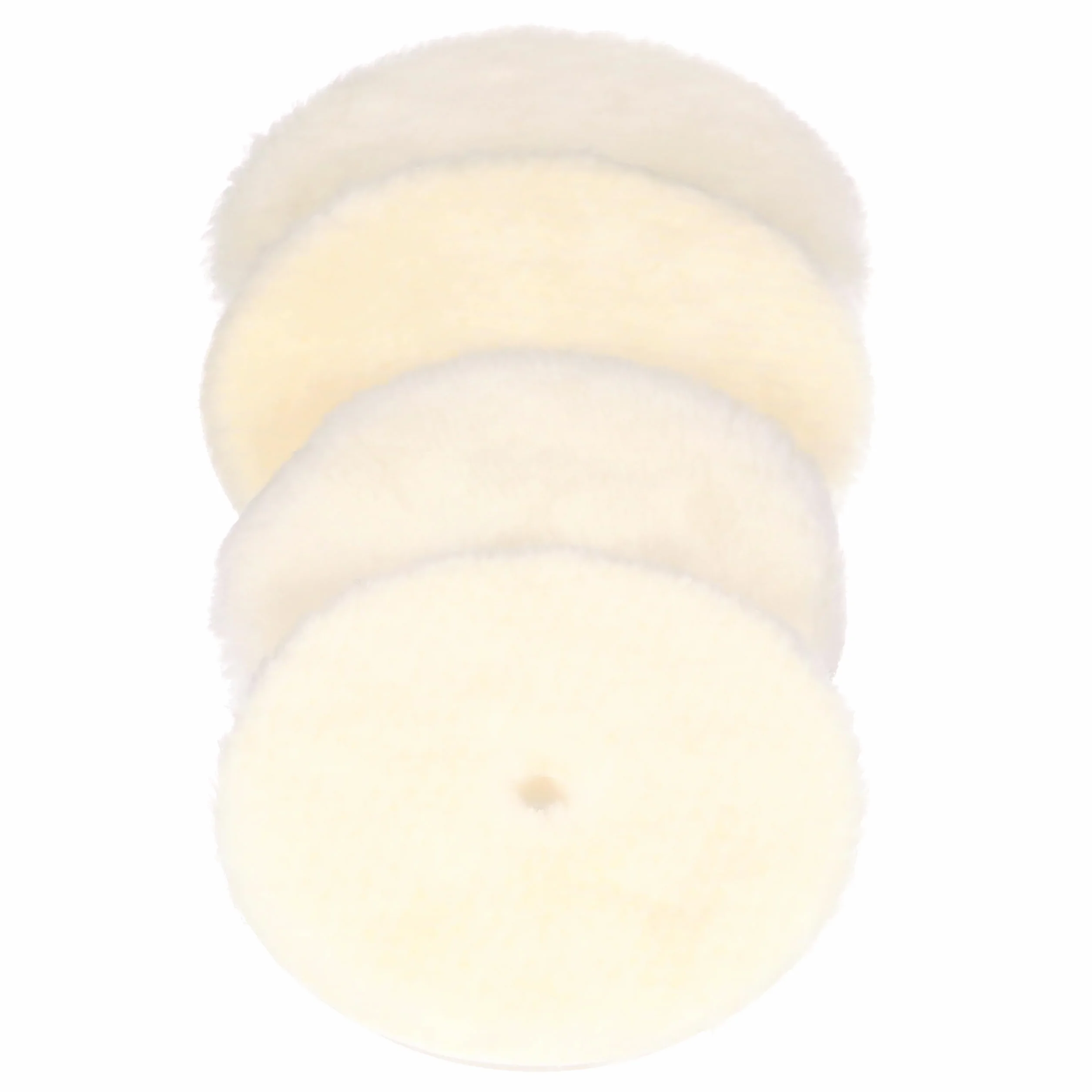 Cuffia in lana per paste abrasive per lucidatrici rotorbitali 3M Perfect It, grana grossa, bianco, 130 mm (5 in), 34120, 2 assorbenti per confezione