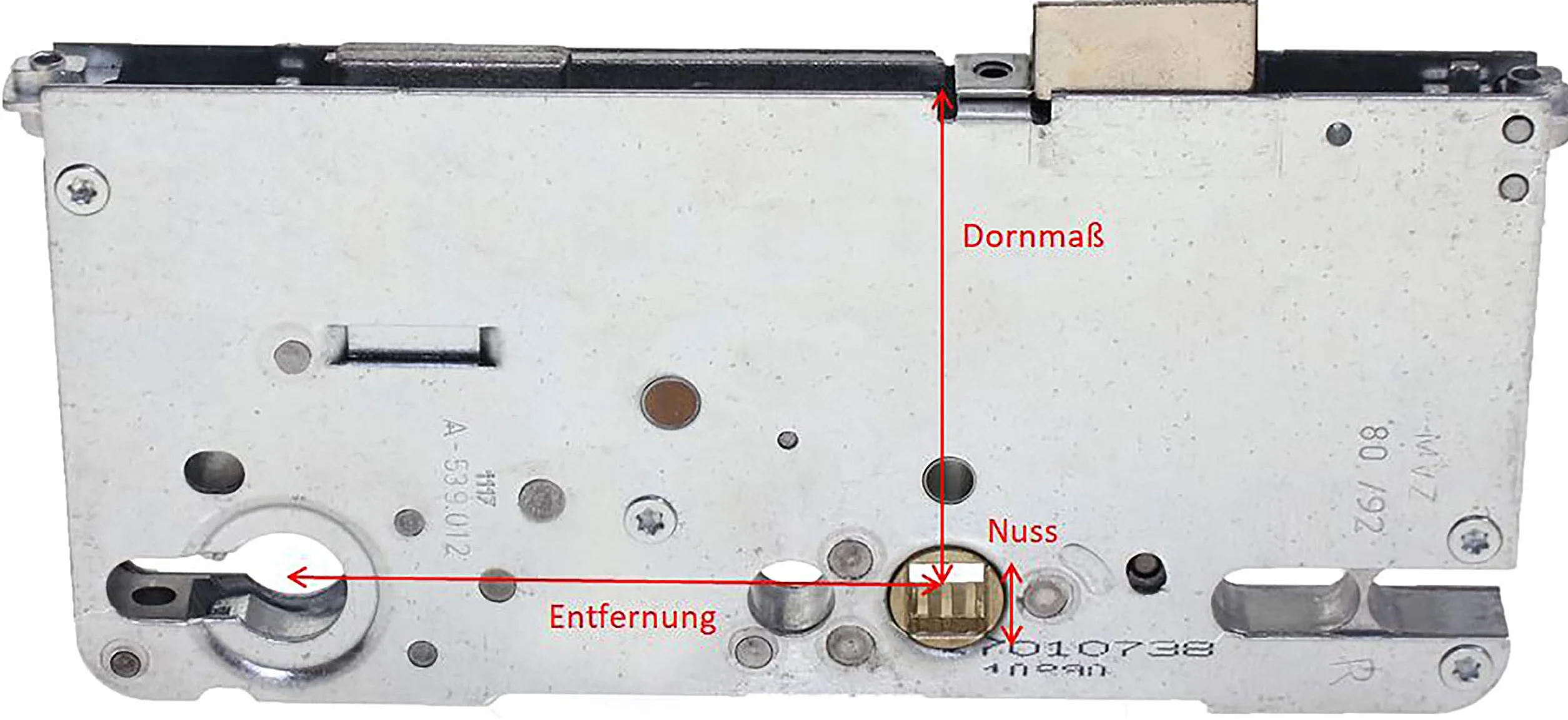 Roto Lucchetto di riparazione serie C500, 5592P10, argento