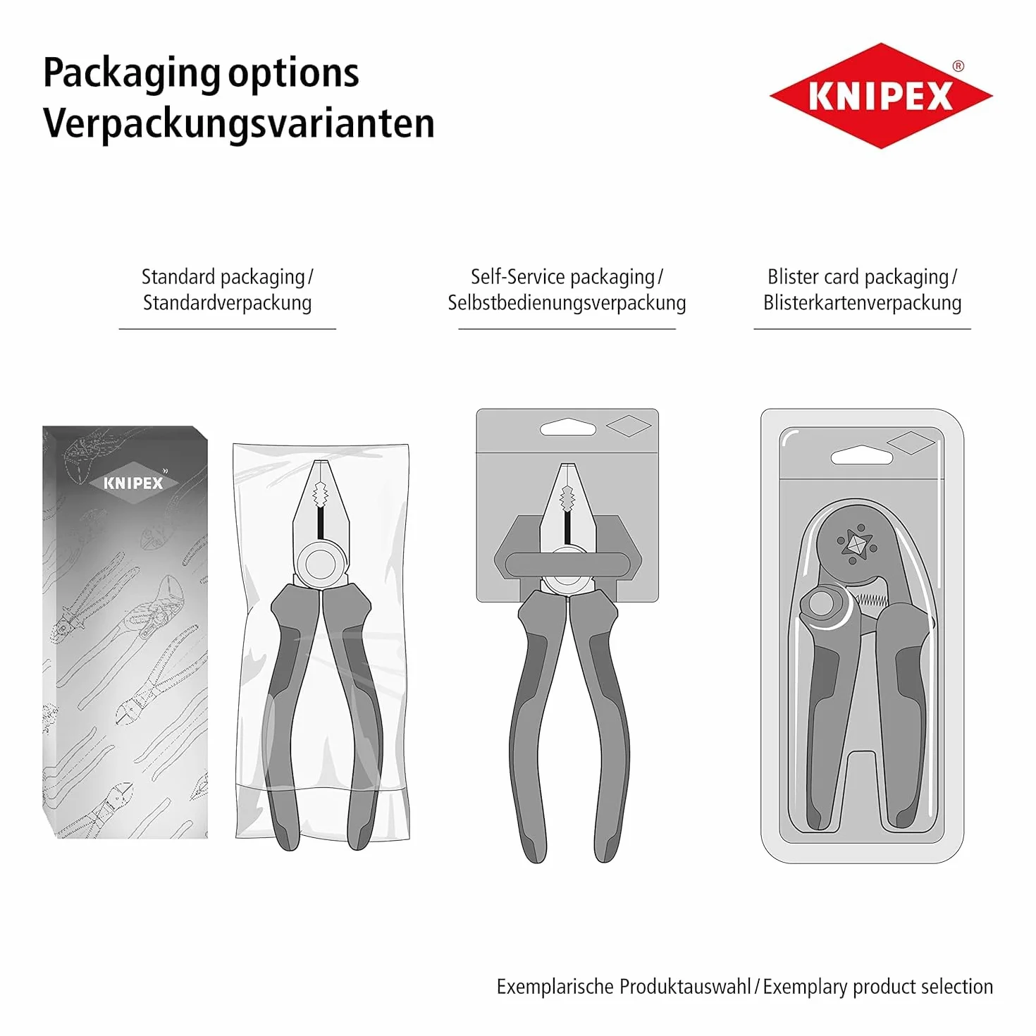 KNIPEX Crimpatrice universale per terminali per matrici intercambiabili con impugnature multicomponente 200 mm, 97 43 200 A