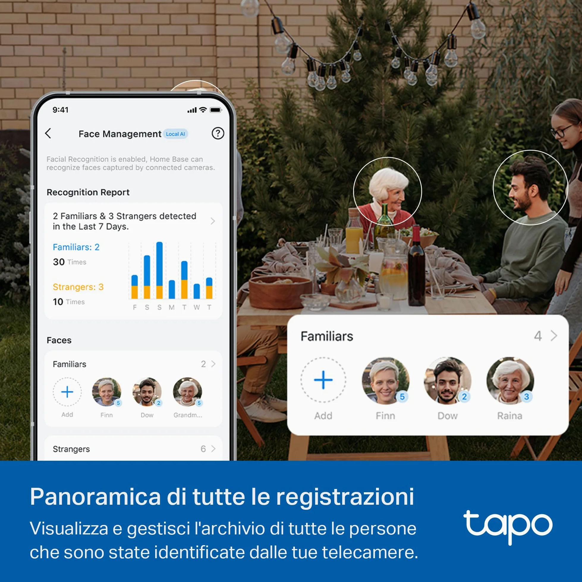 Tapo H500 Smart HomeBase, Connetti 16 Telecamere e 64 Sensori, Archiviazione Locale 16GB Integrato+16TB Espandibile HDD/SSD, Senza Canone Mensile, Rilevamento AI Avanzato, Output HDMI