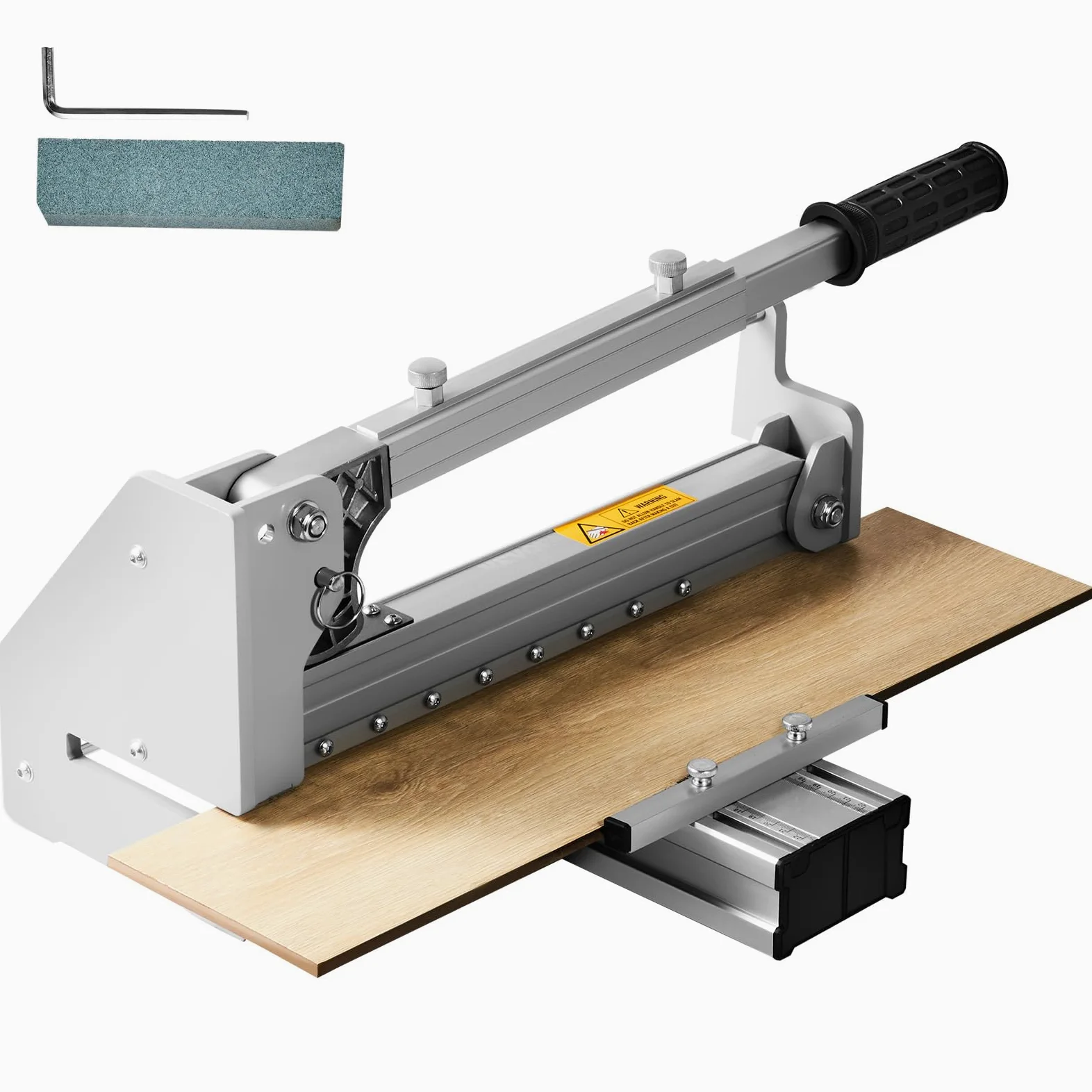 VEVOR Taglierina per Pavimenti in Laminato Taglierina per Pavimenti in Vinile Profondità di Taglio 12 mm, Taglierina in Laminato per Pavimenti in Laminato Plastica Resiliente LVP/SPC/WPC/VCT Moquette
