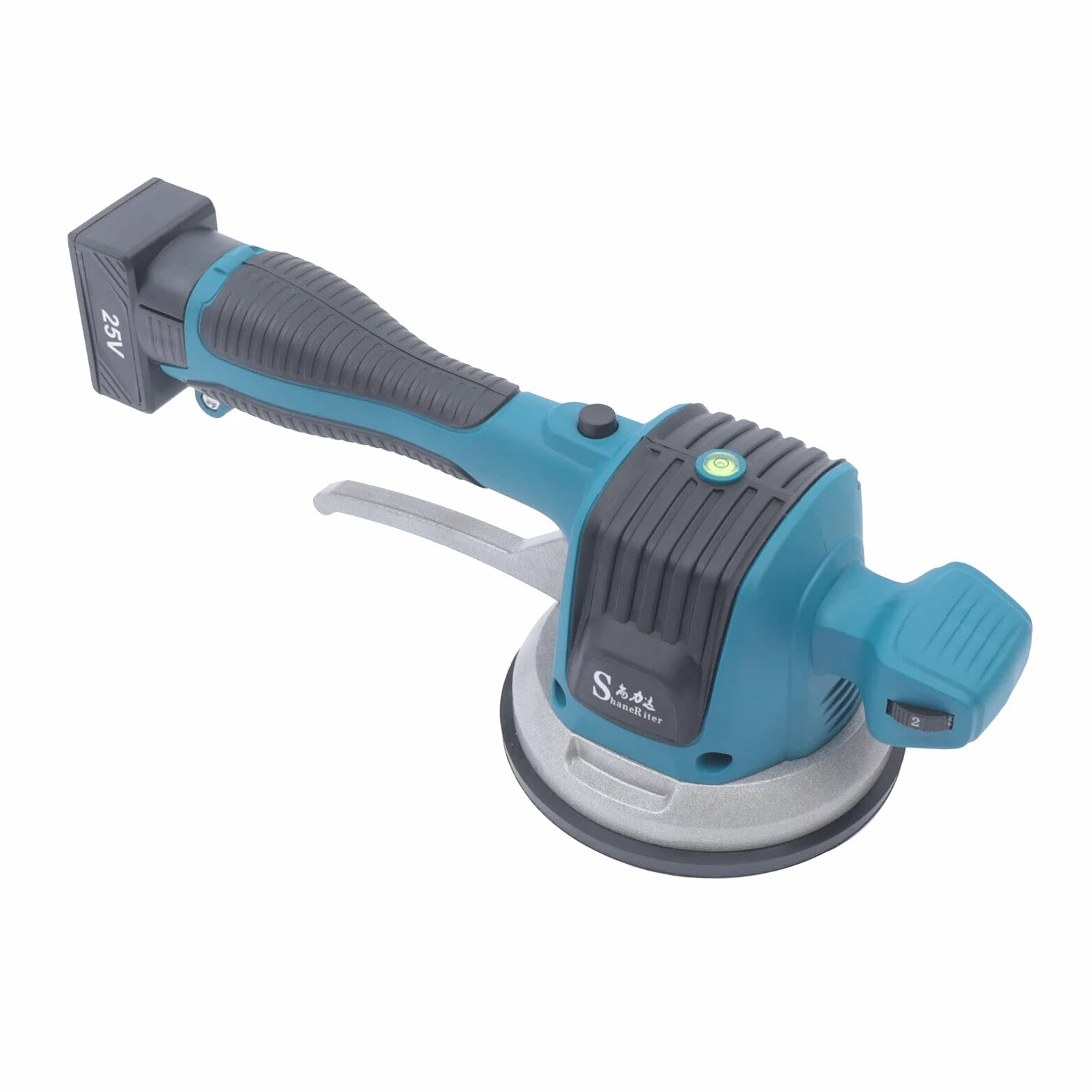 Vibratore Elettrico per Piastrelle, 6 Velocità, 120 x 120 cm, Blu, Impugnatura Antiscivolo, 1100 g