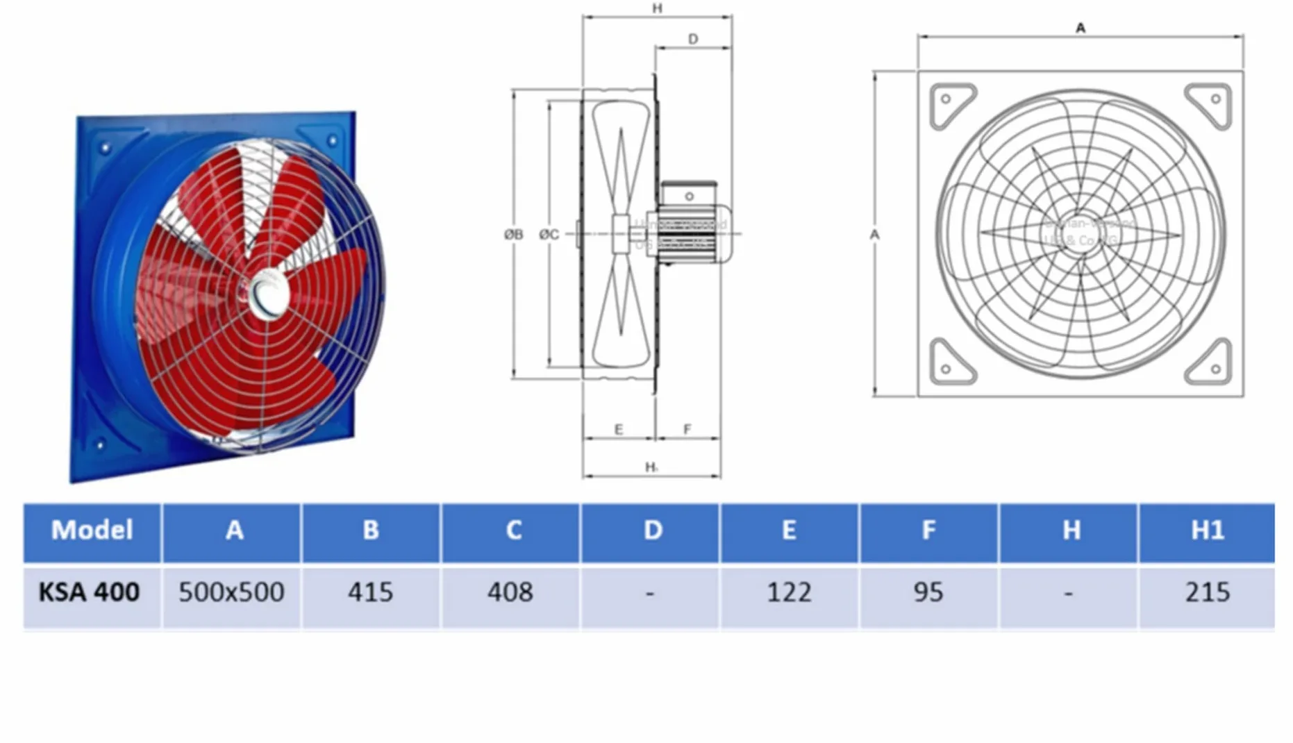 400mm Industriale Ventilatore da parete 4500 m³/h assiale aspiratori ventilazione axiale ventola estrattore Aspiratore elicoidale elicoidali