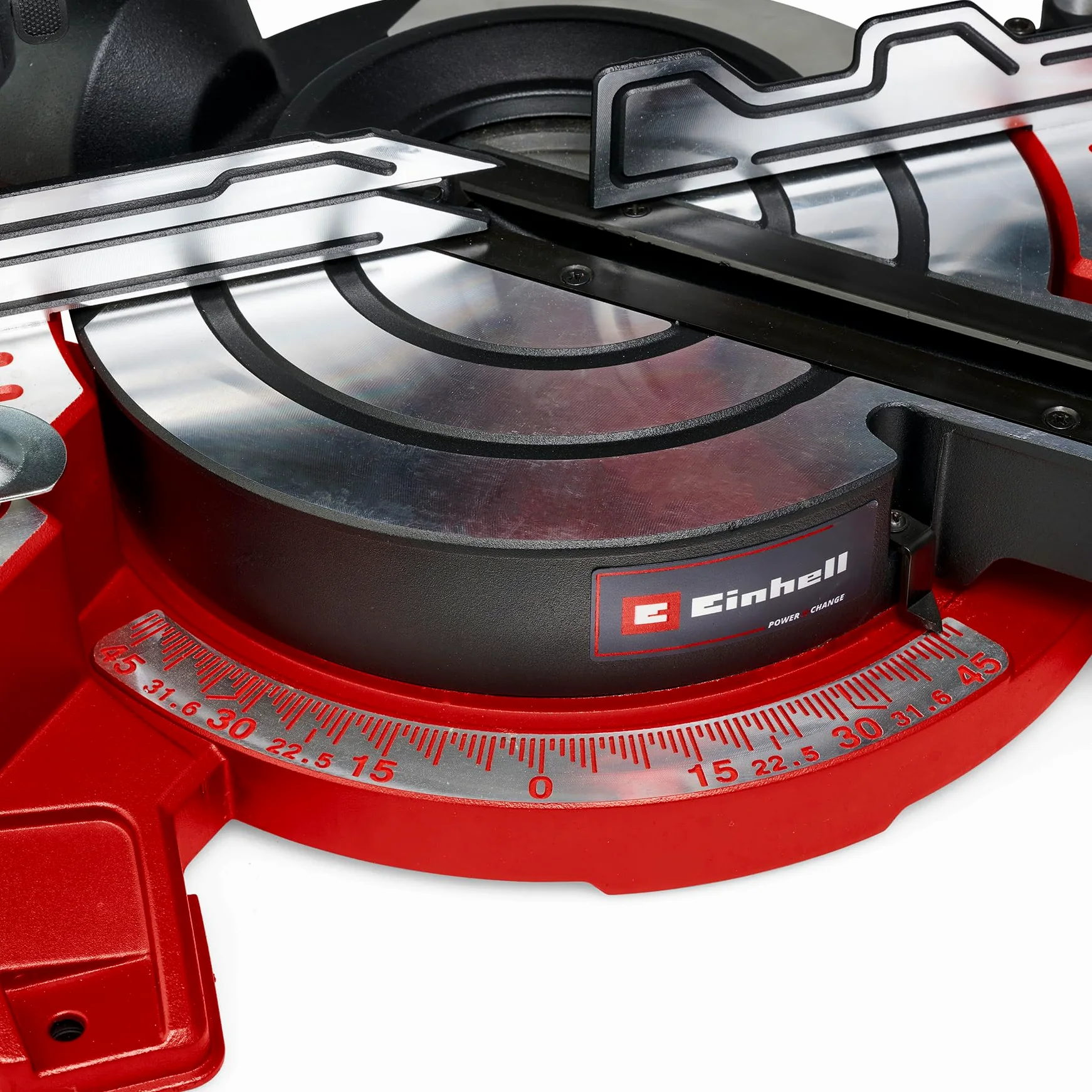 Einhell Batteria Radiale Sega troncatrice/troncatrice TE-SM 36/8 L Li Solo Power X-Change (36 V, profondità di taglio massima/larghezza: 65 mm x 305 mm, Ø216 mm, testa per sega inclinabile, senza
