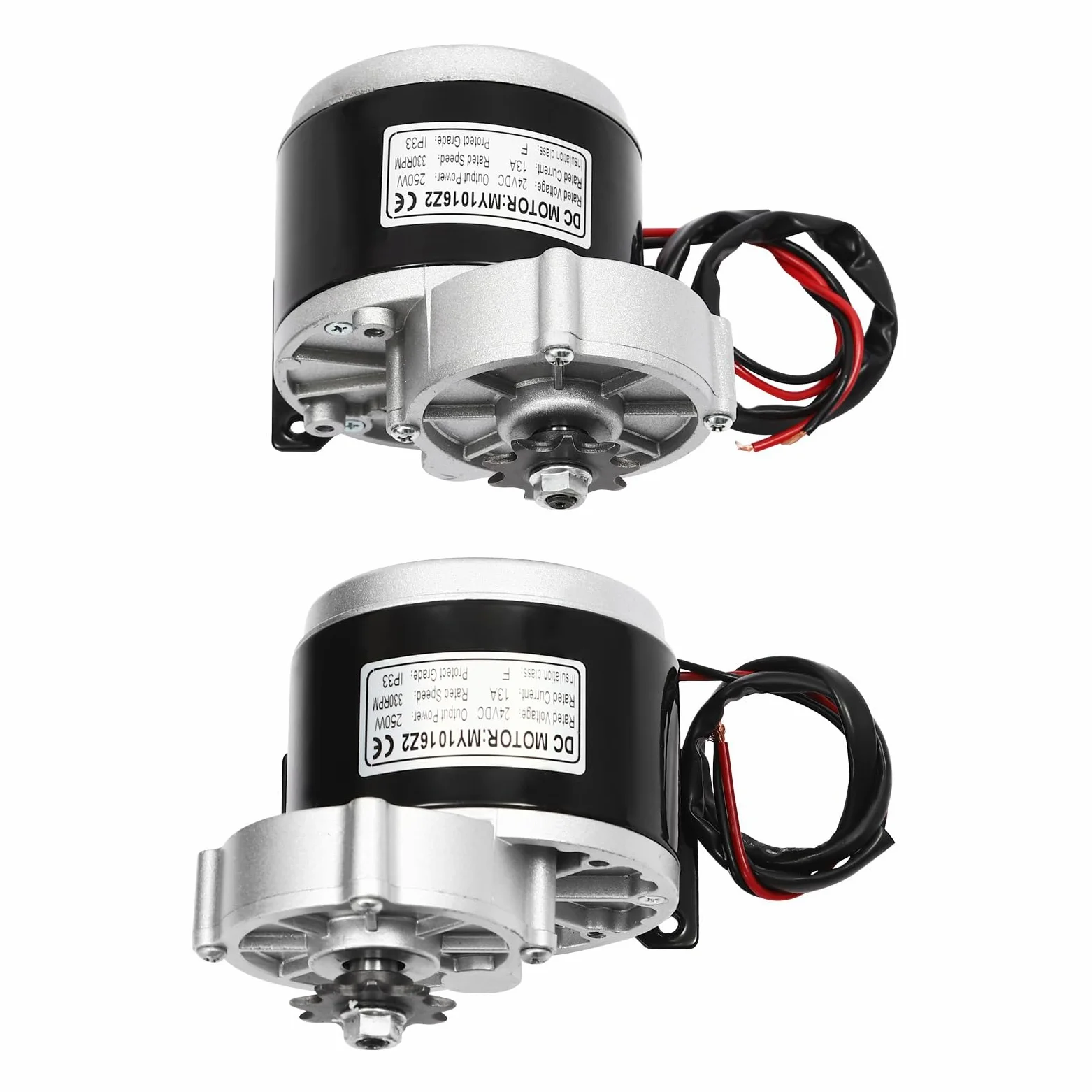 Kit di conversione per carrello elettrico, 250 W, 24 V, 370 giri/min, velocità a vuoto, motore Drive Air Wheel Conversion Kit 330 rpm, velocità nominale set doppia ruota IP33, bicicletta elettrica da